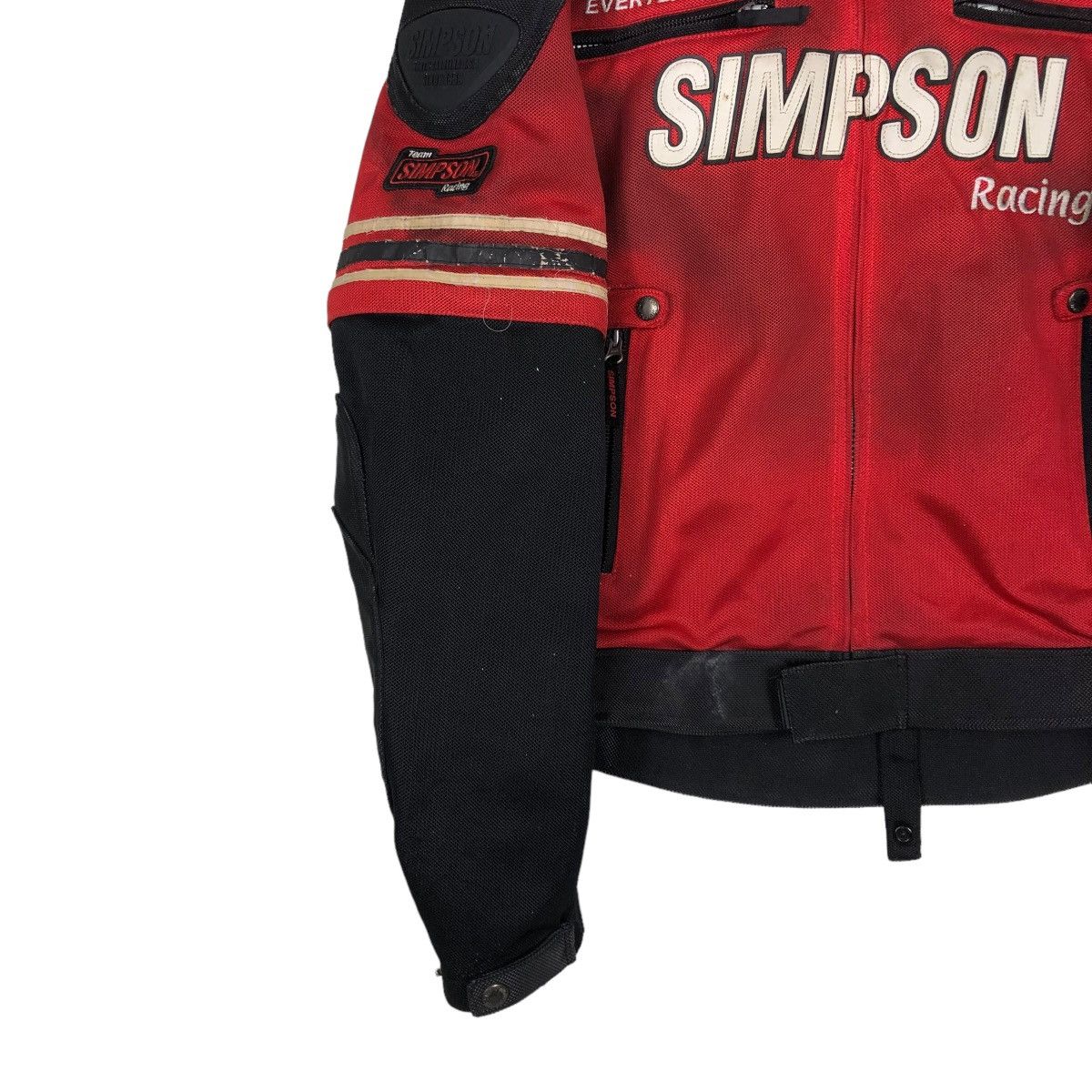 Japanese Brand 🔥VINTAGE BIKER JACKET RACING WEAR SIMPSON BIG LOGO Size US L / EU 52-54 / 3 - 6 Thumbnail