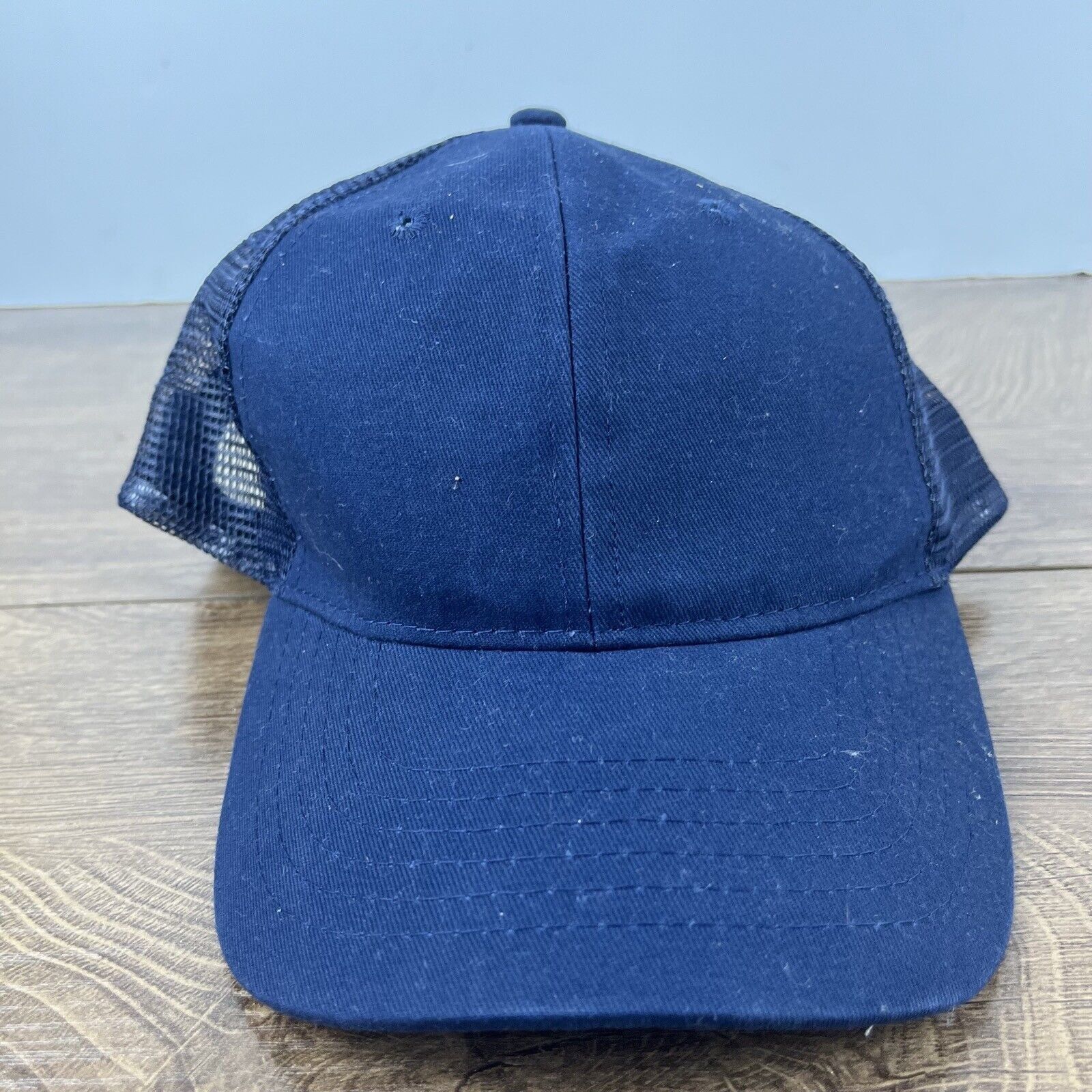 Other Plain Navy Blue Baseball Cap Hat Blue Hat Adjustable Blue Ad Size ONE SIZE - 3 Thumbnail