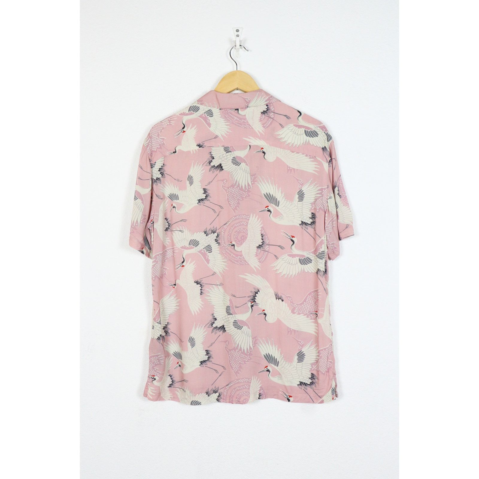 Allsaints Allsaints Tsuru Japanese Printed Viscose Open Collar Shirt Size US S / EU 44-46 / 1 - 6 Thumbnail