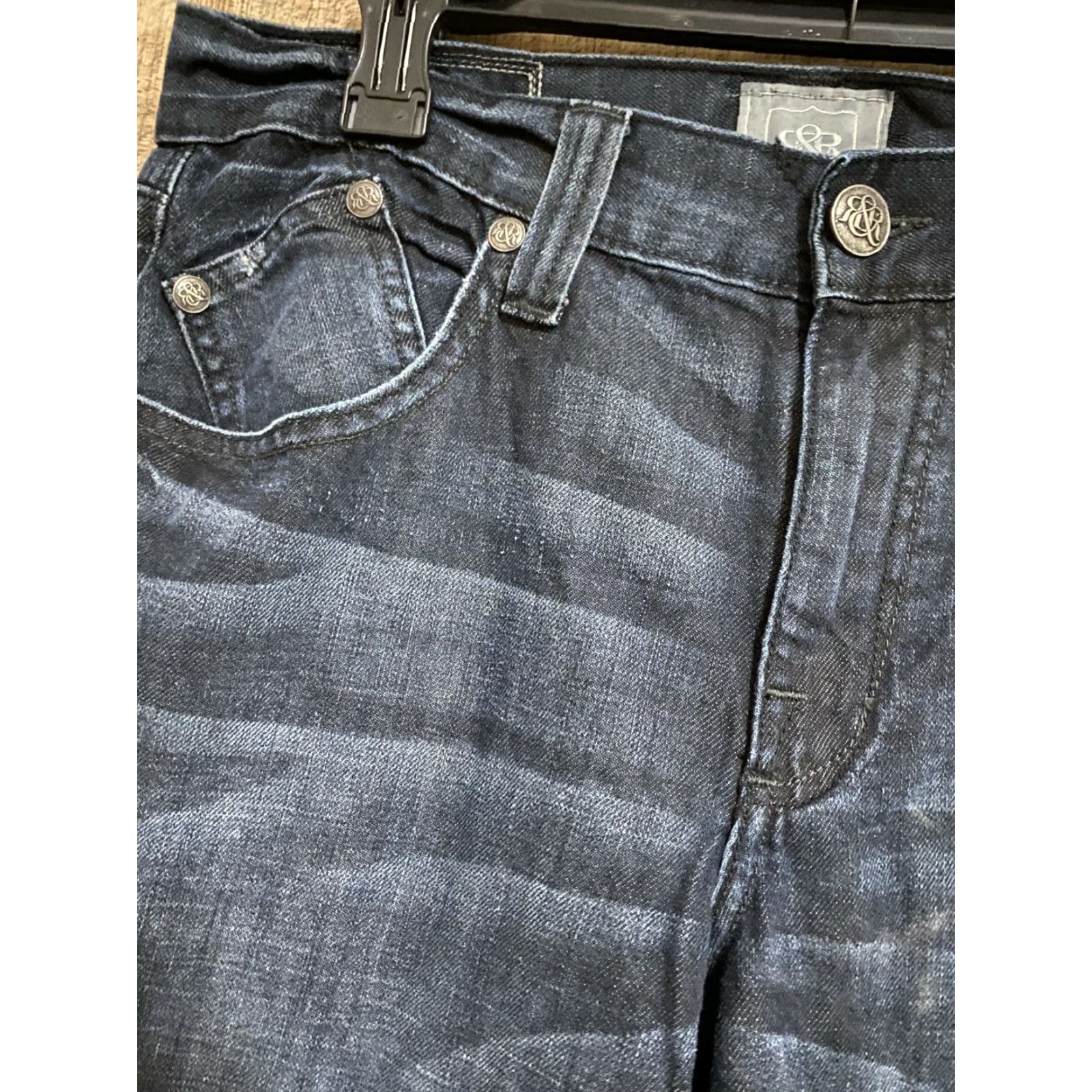Vintage Rock & Republic Jeans Henlee Mens 34x32 Dark Wash Size US 34 / EU 50 - 2 Thumbnail