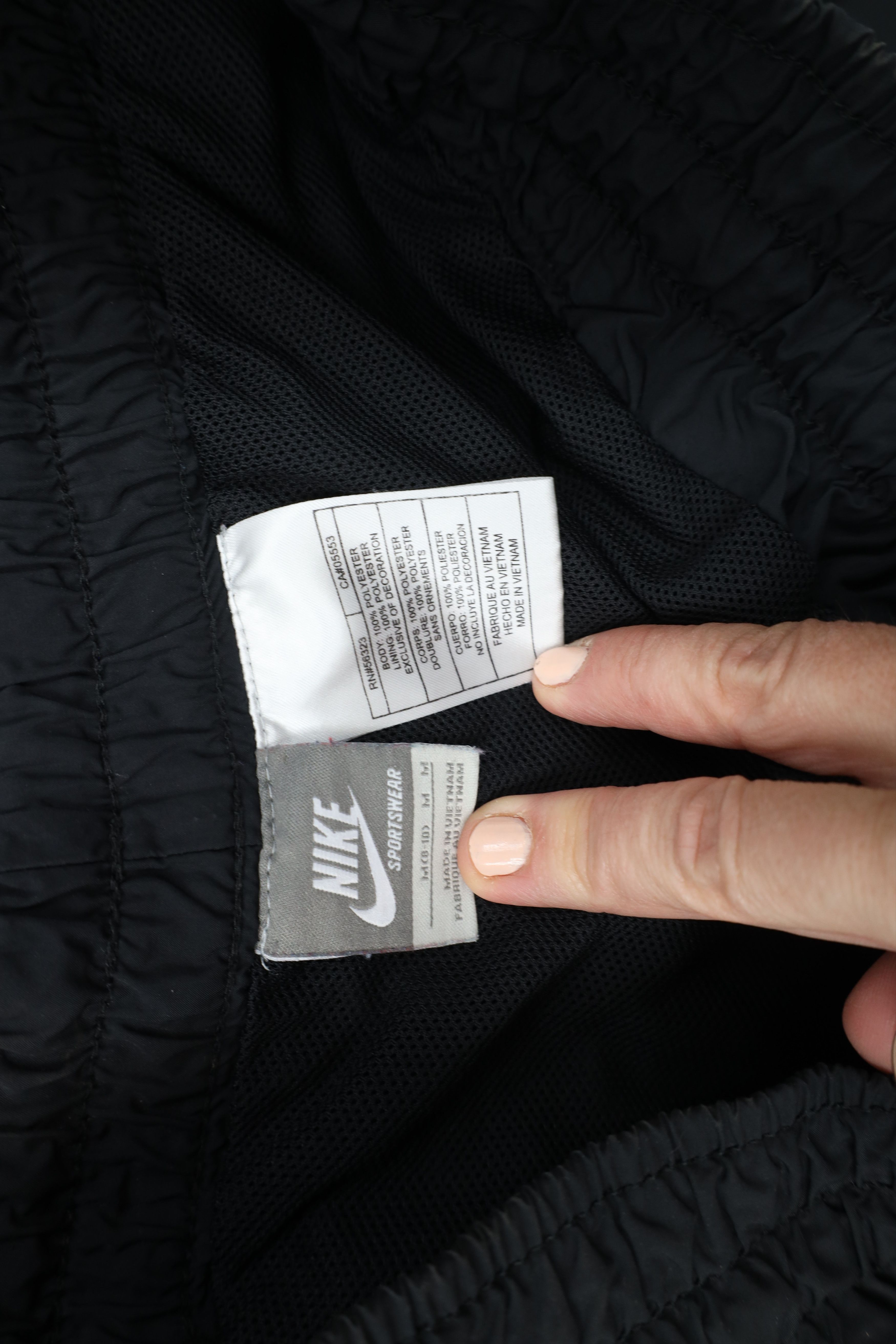 Nike × Vintage Vintage Y2K Nike Swoosh Lined Wide Leg Windbreaker Pants Size 34" / US 12 / IT 48 - 8 Thumbnail