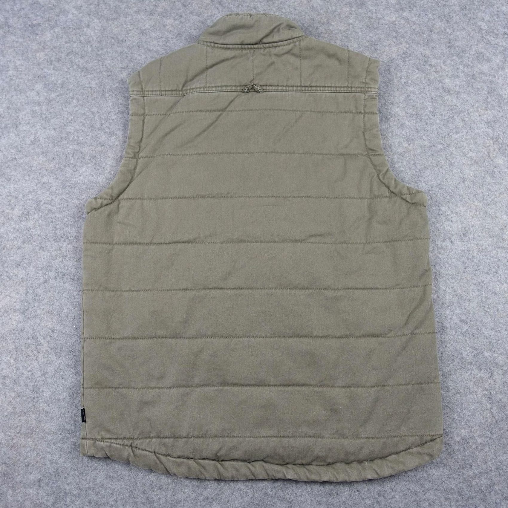 Union LA Union SEA WA Vest Mens Medium Green Quilted Snap Front Insulated Lined Canvas Size US M / EU 48-50 / 2 - 6 Thumbnail