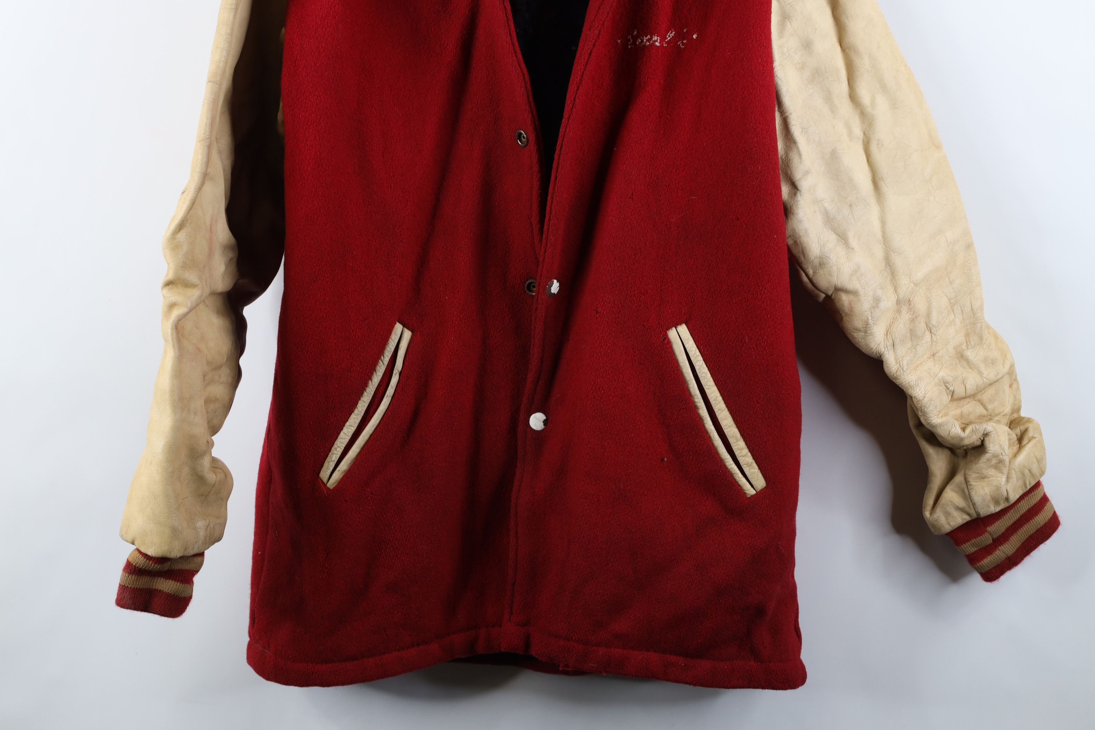 Vintage Vintage 60s Streetwear Varsity Club Letterman Jacket USA Size US L / EU 52-54 / 3 - 3 Thumbnail