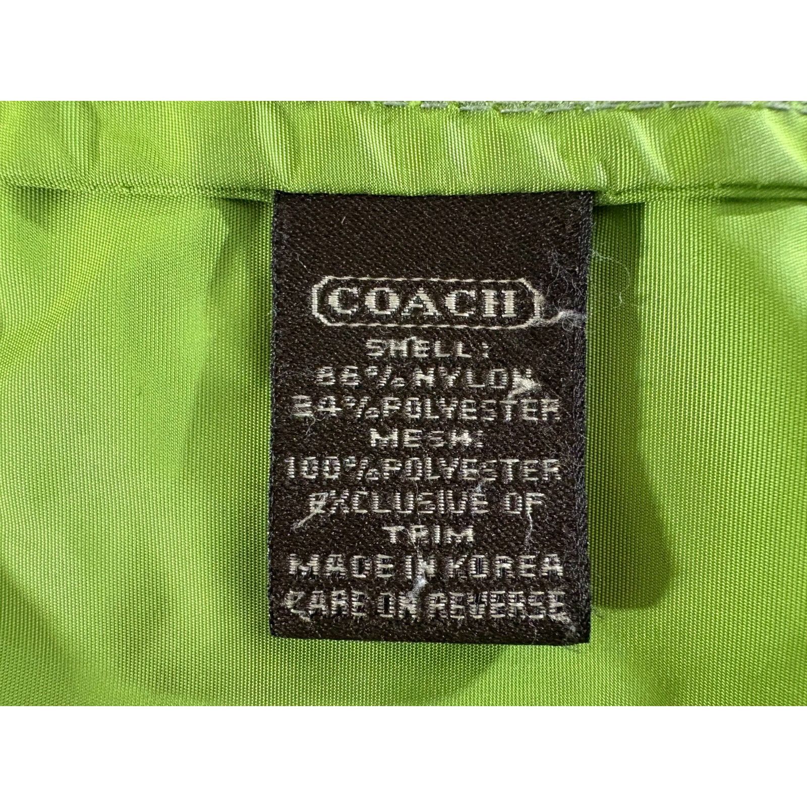 Coach Coach Leatherware full zip Jacket size M color Green Size US M / EU 48-50 / 2 - 3 Thumbnail