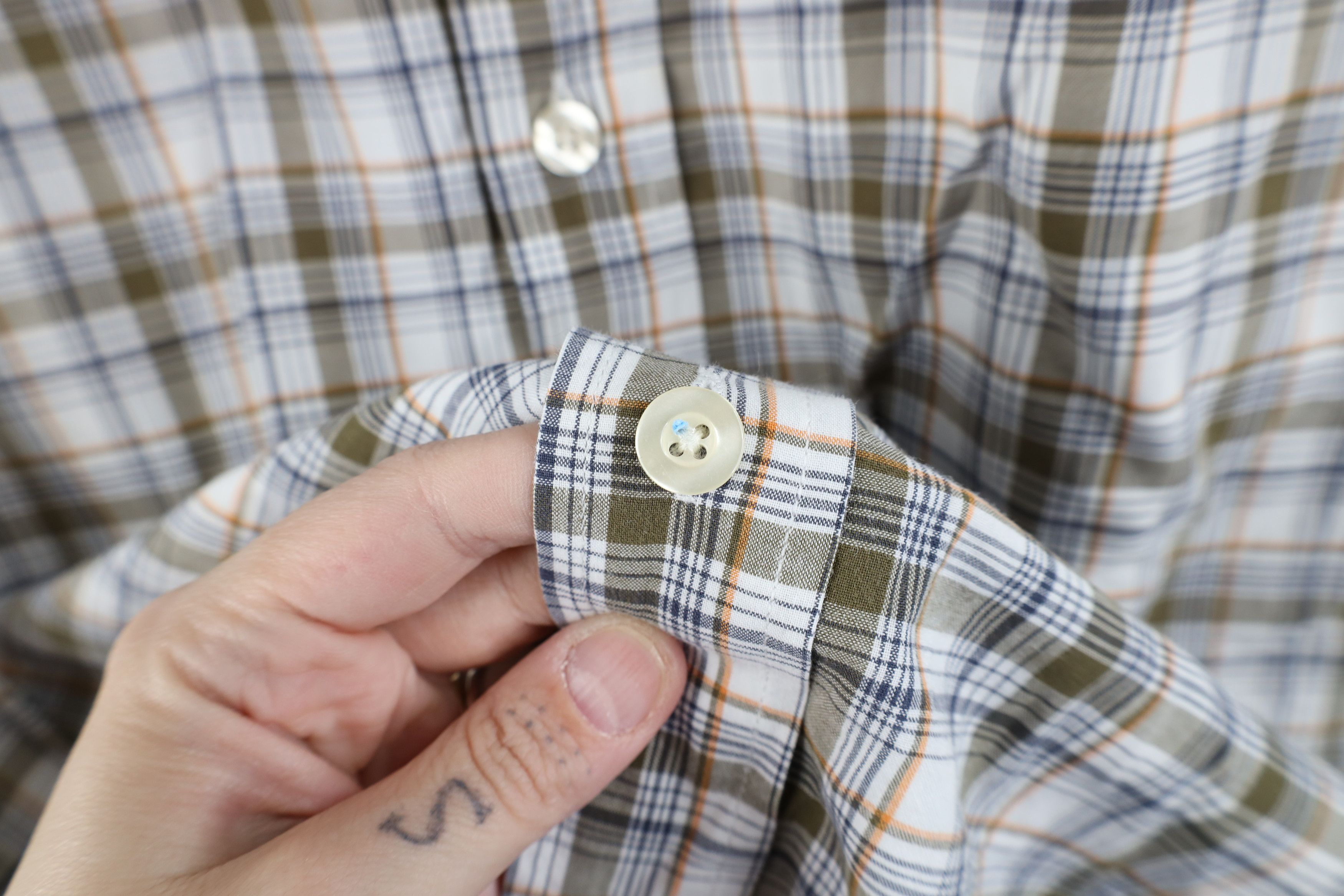 Carhartt × Vintage Vintage Carhartt Short Sleeve Collared Button Shirt Plaid Size US L / EU 52-54 / 3 - 4 Thumbnail