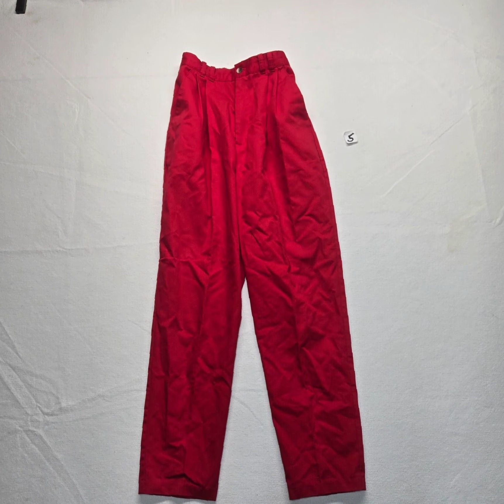 Vintage Bobbie Brooks Women's Red Lounge Pants Sweat Elastic Waist Adult Size 8 Size 30" / US 8 / IT 44 - 1 Thumbnail