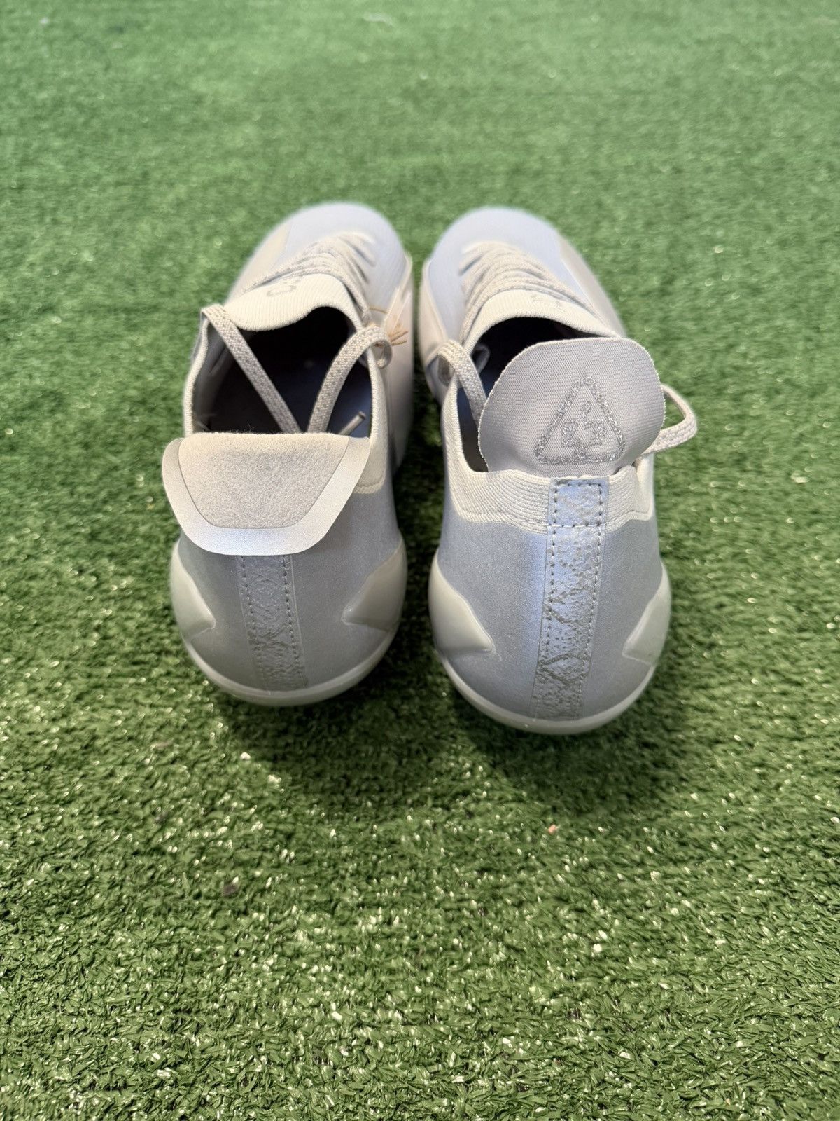 Adidas Adidas Adizero Electric + 2 Silver Metallic Football Cleats Size US 12.5 / EU 45-46 - 4 Thumbnail