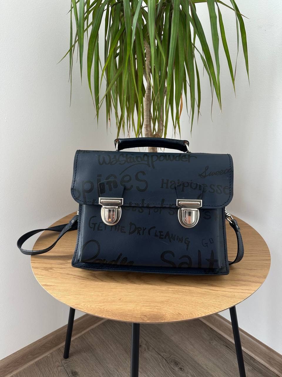 Comme des Garcons Vintage Comme des Garçons Black Graffiti Satchel Bag Rare Size ONE SIZE - 2 Thumbnail