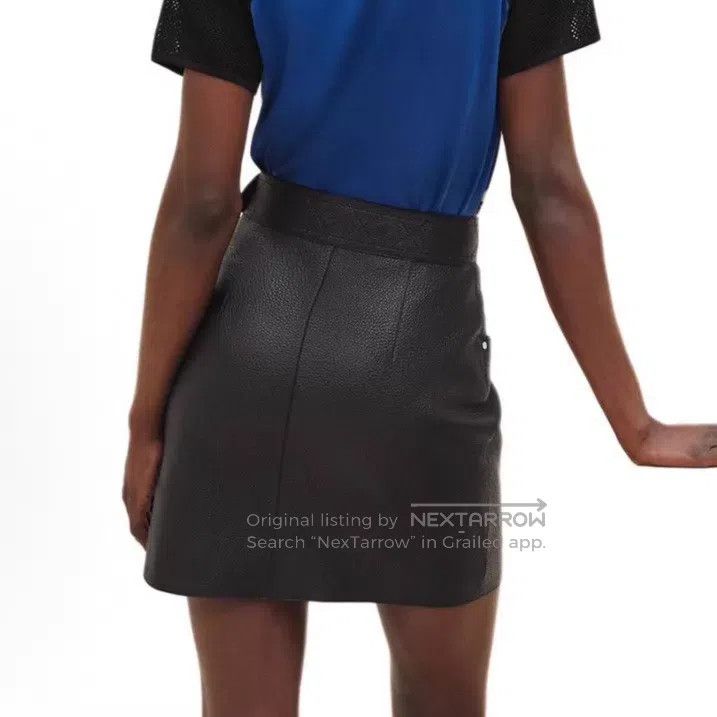 Hermes Hermes Black Deer Skin Short Skirt Size 26" / US 2 / IT 38 - 9 Thumbnail