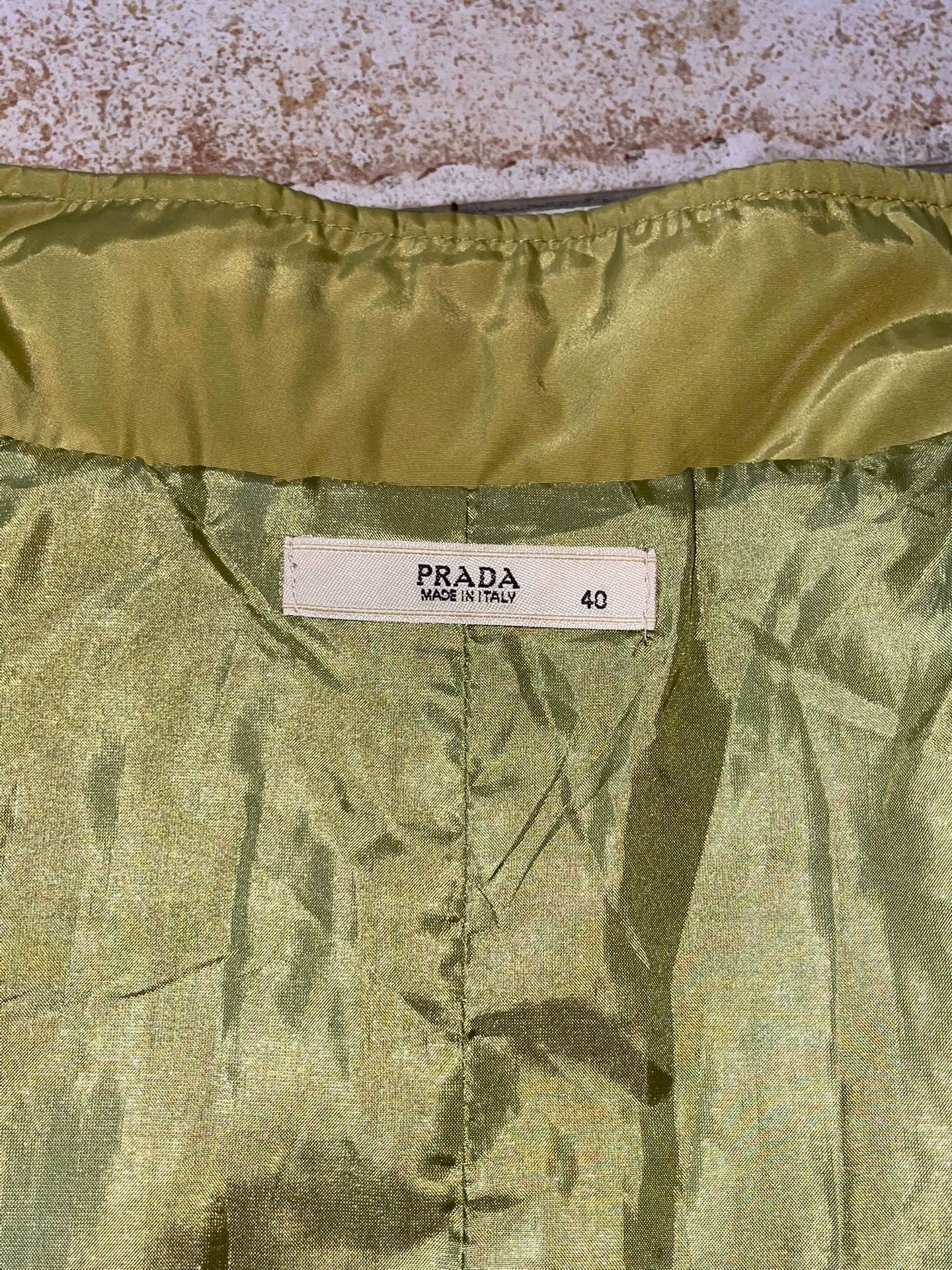 Prada Prada lime green shiny slim thin down stand collar jacket 40 Size S / US 4 / IT 40 - 5 Thumbnail