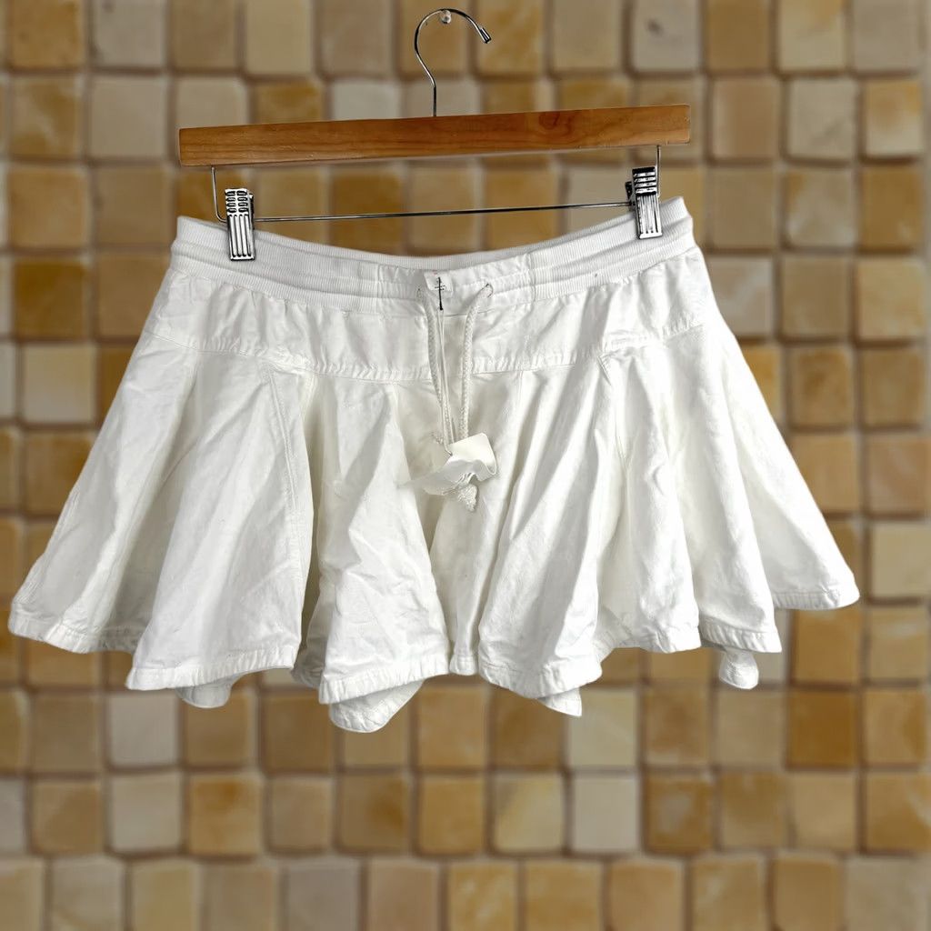 Anthropologie VINTAGE Daily Practice Anthropologie XS Courtside Mini Skirt White New With Tags Size 26" / US 2 / IT 38 - 1 Thumbnail