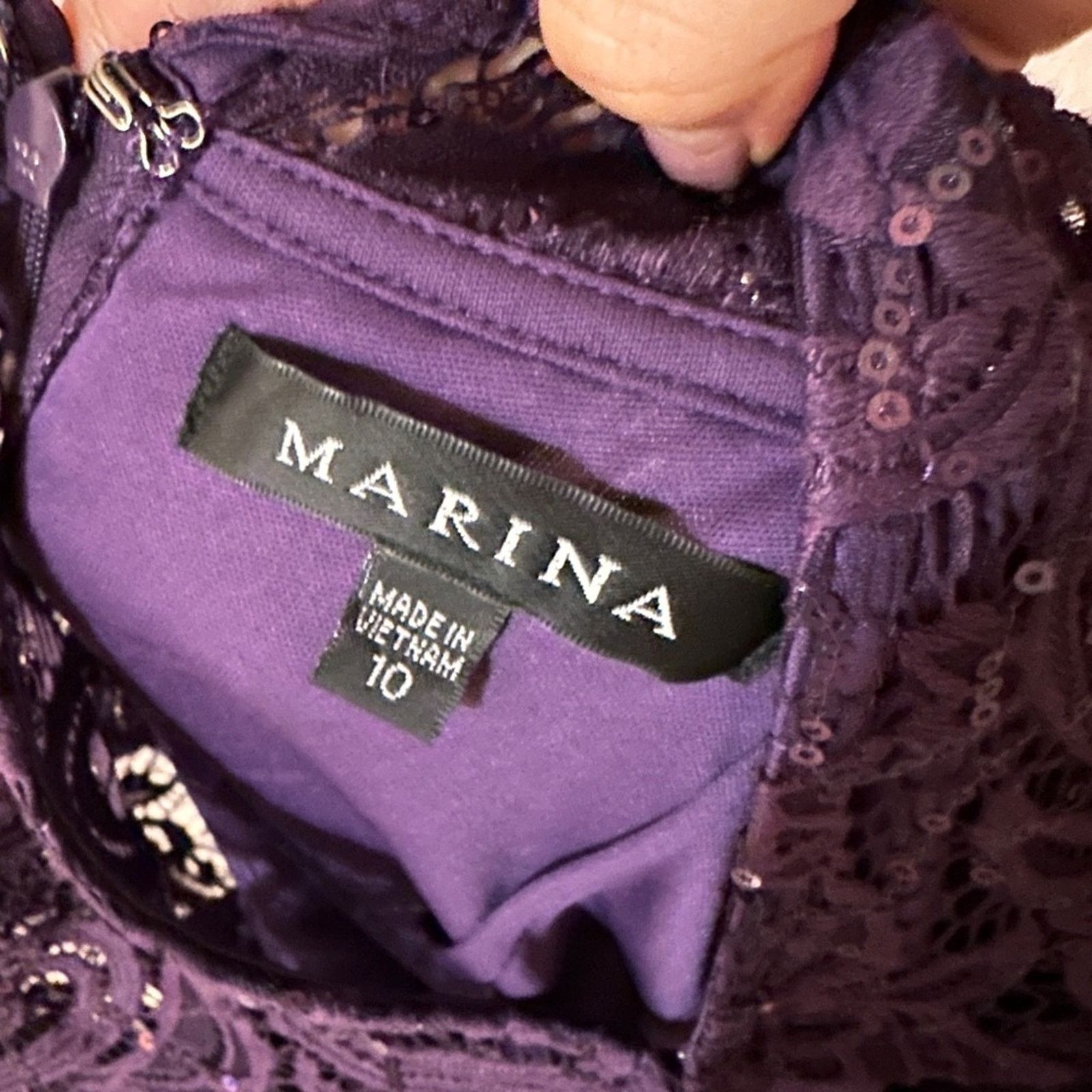 Other Marina purple lace and sequin size 10 Size L / US 10 / IT 46 - 5 Thumbnail