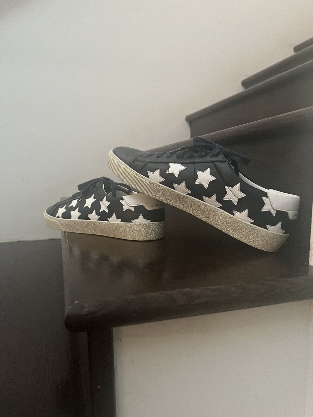 Saint Laurent Paris Star Court Classic Navy Leather Size 40 Size US 7 / EU 40 - 8 Thumbnail