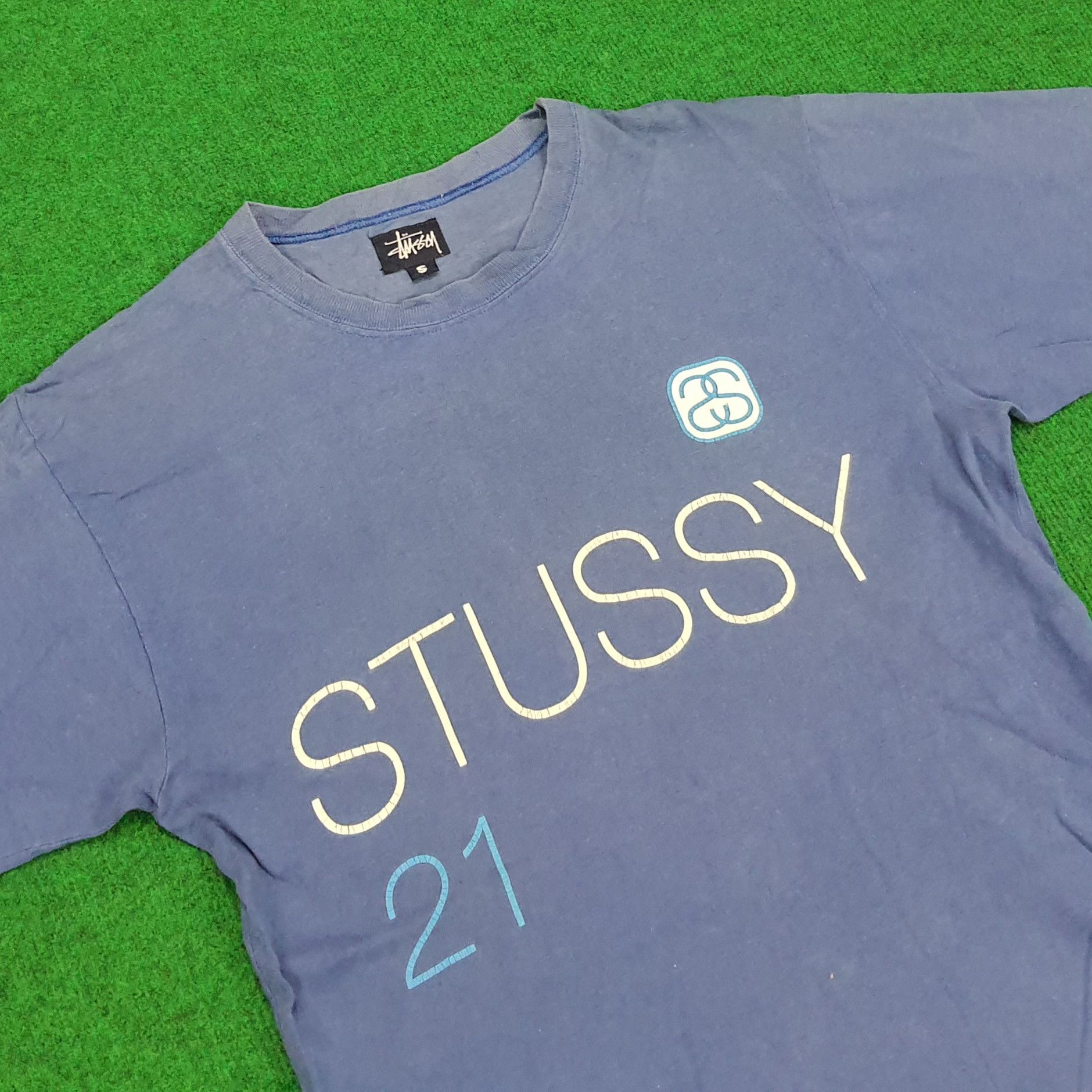 Vintage Vintage Stussy 21 Streetwear T-shirt Size US M / EU 48-50 / 2 - 2 Thumbnail