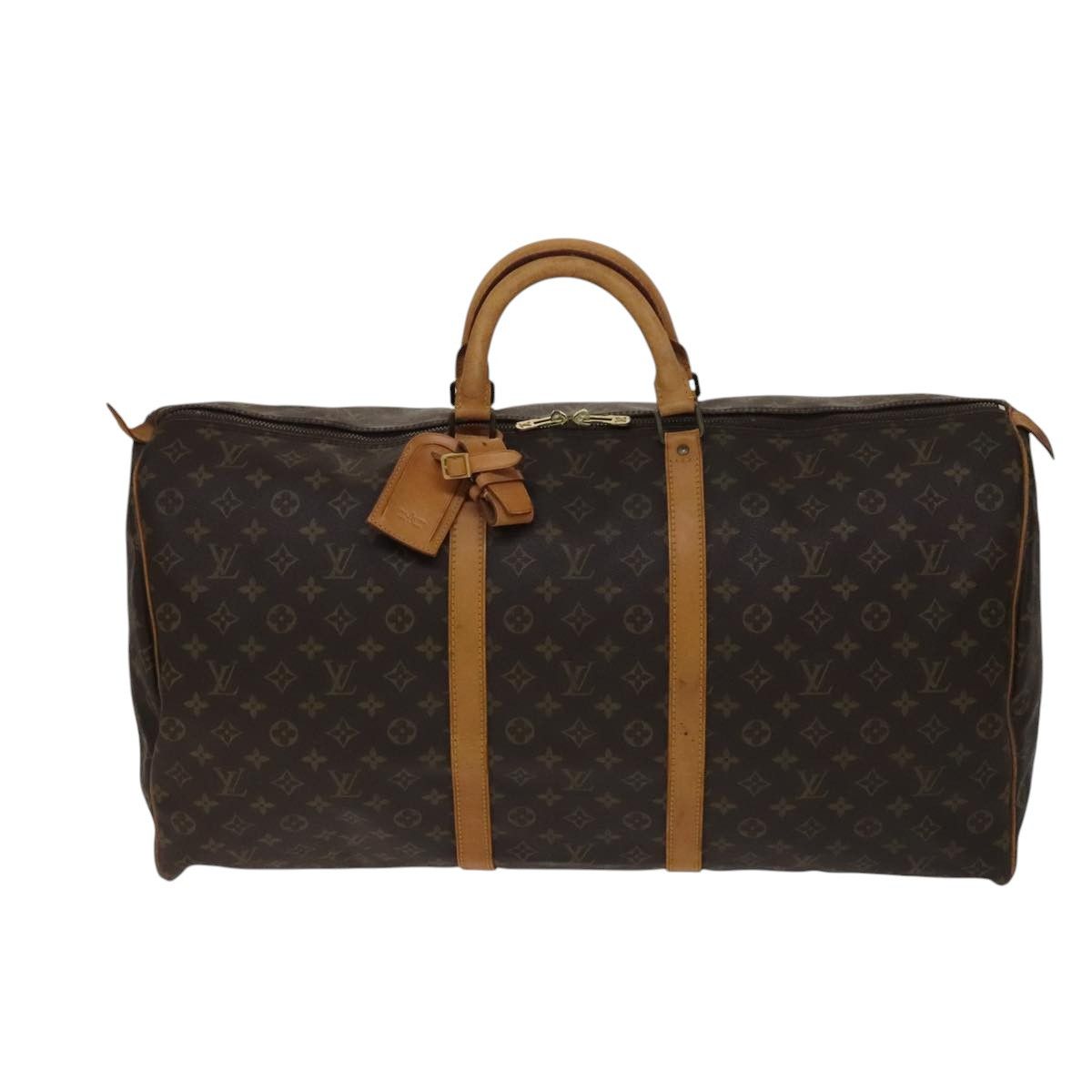 Louis Vuitton Keepall 60 Brown Canvas Travel Bag (Pre-Owned) Size ONE SIZE - 1 Thumbnail