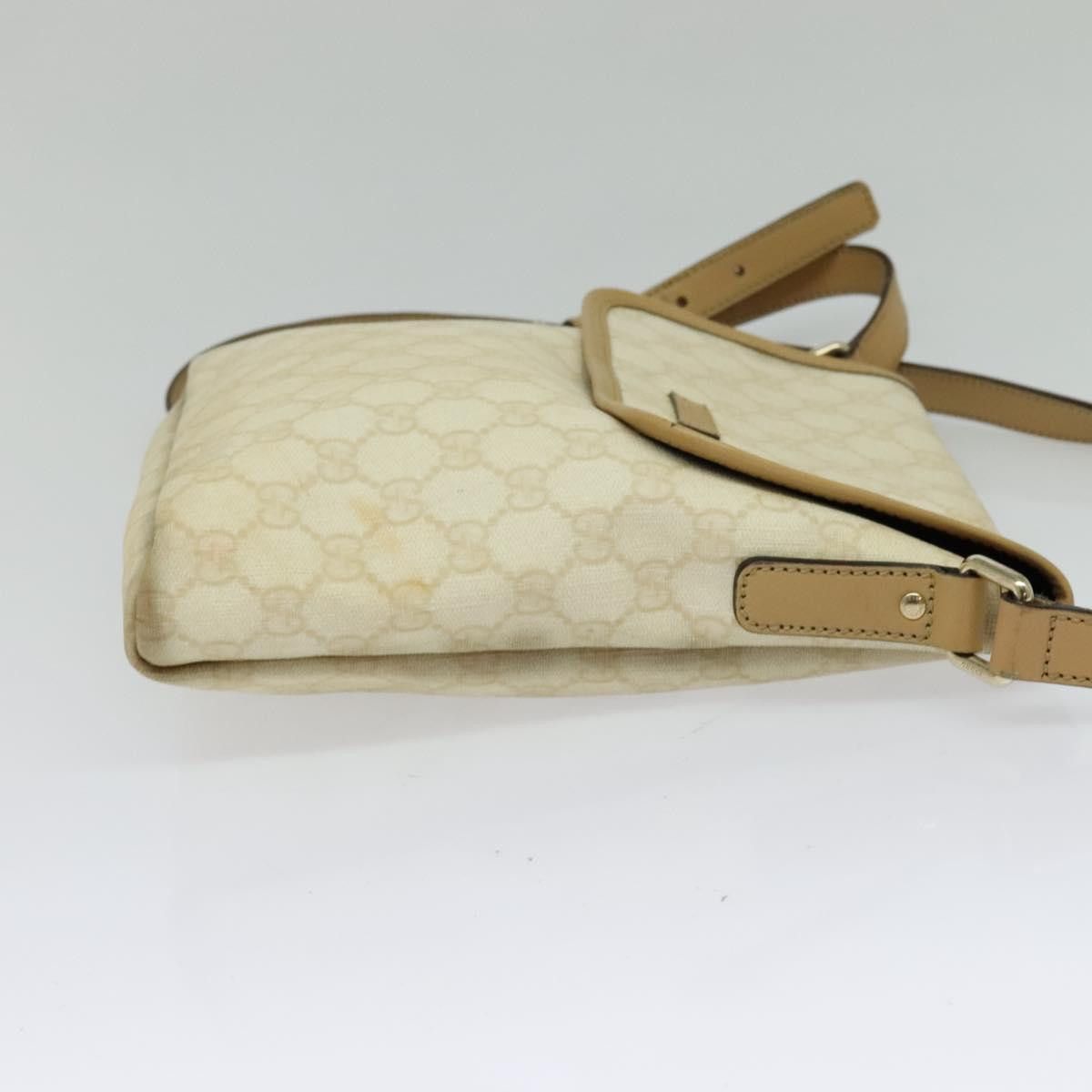 Gucci GUCCI GG Supreme Shoulder Bag Pvc White Gold Size ONE SIZE - 5 Thumbnail