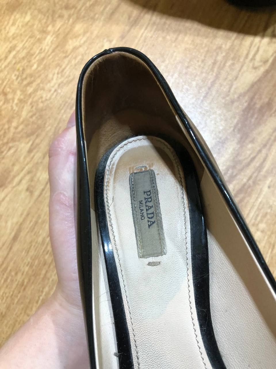 Prada PRADA Patent Leather Stiletto Pumps Platform Shoe High Heel Size US 8.5 / IT 38.5 - 2 Thumbnail