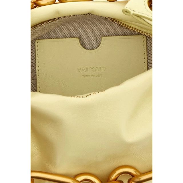 Balmain BALMAIN Sync Mini Yellow Leather Top Handle Bag New & Authen Size ONE SIZE - 4 Thumbnail