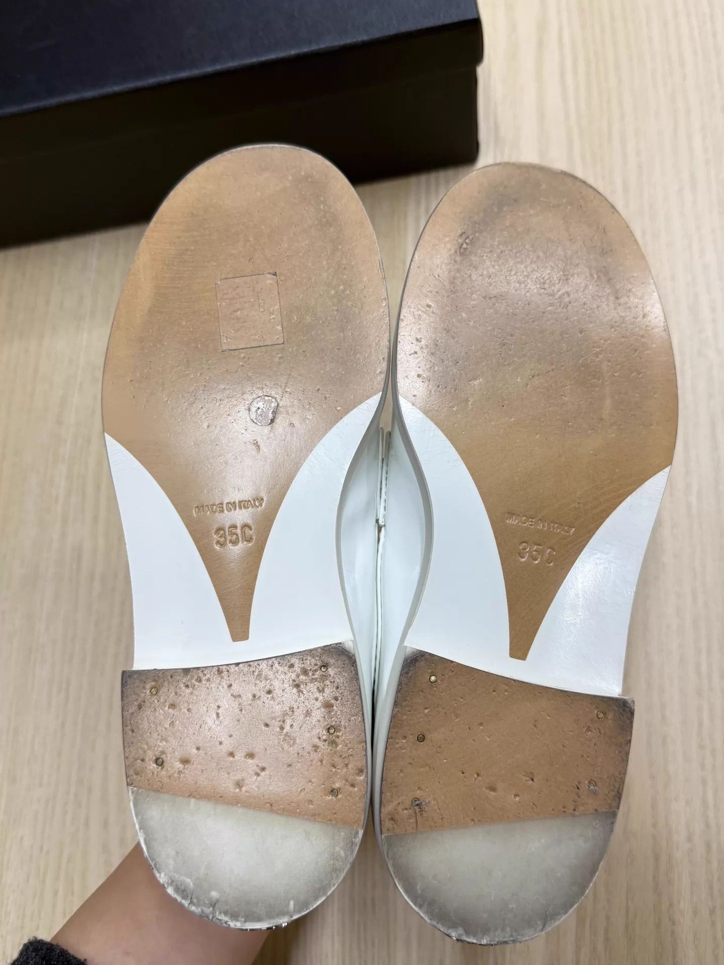 Chanel Chanel White Logo Loafers 35 New Size US 4.5 / IT 34.5 - 5 Thumbnail