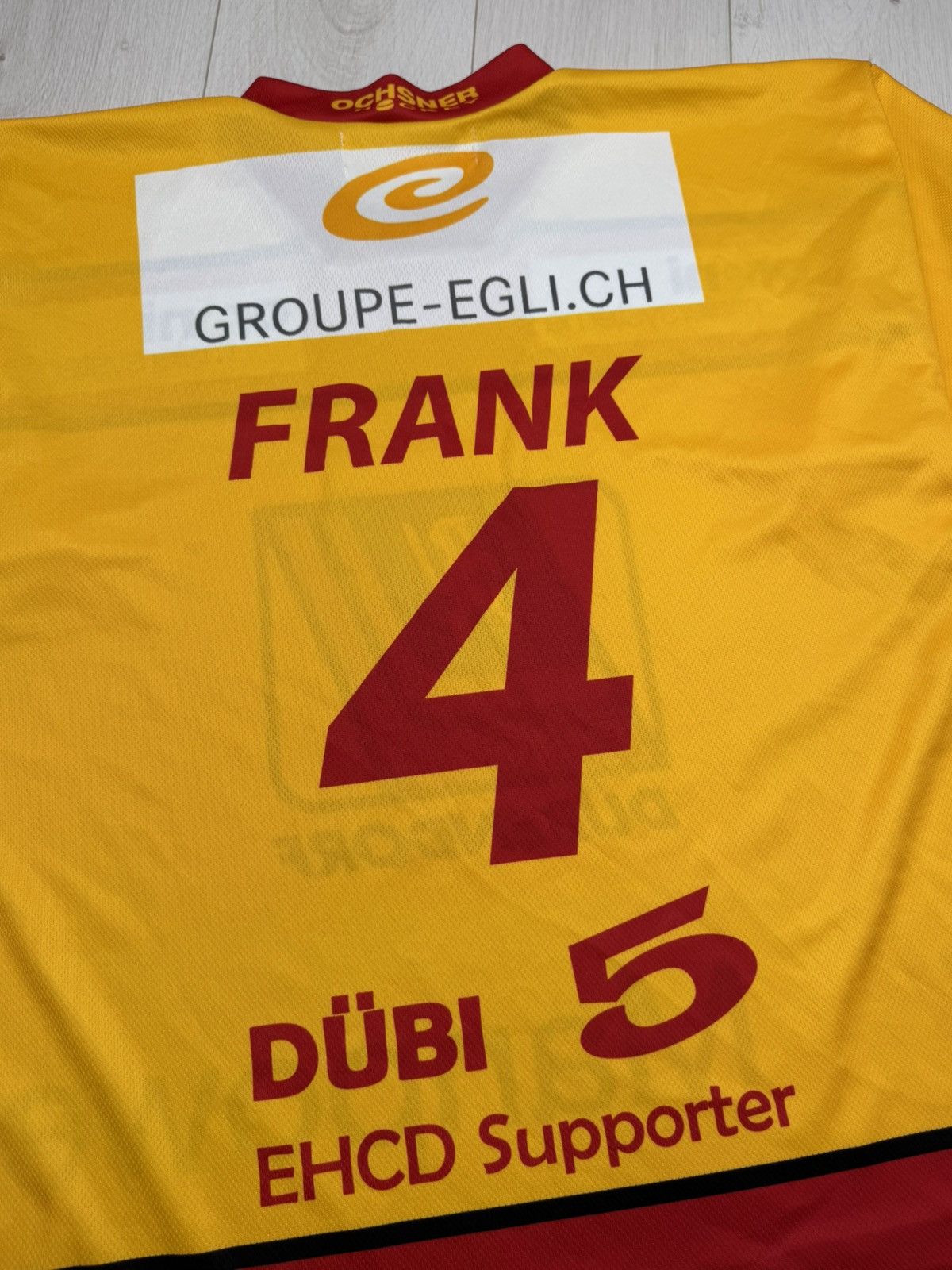 NHL OCHSNER Ehc Dubendorf #4 FRANK Swiss Hockey Jersey Size XL Size US XL / EU 56 / 4 - 10 Thumbnail