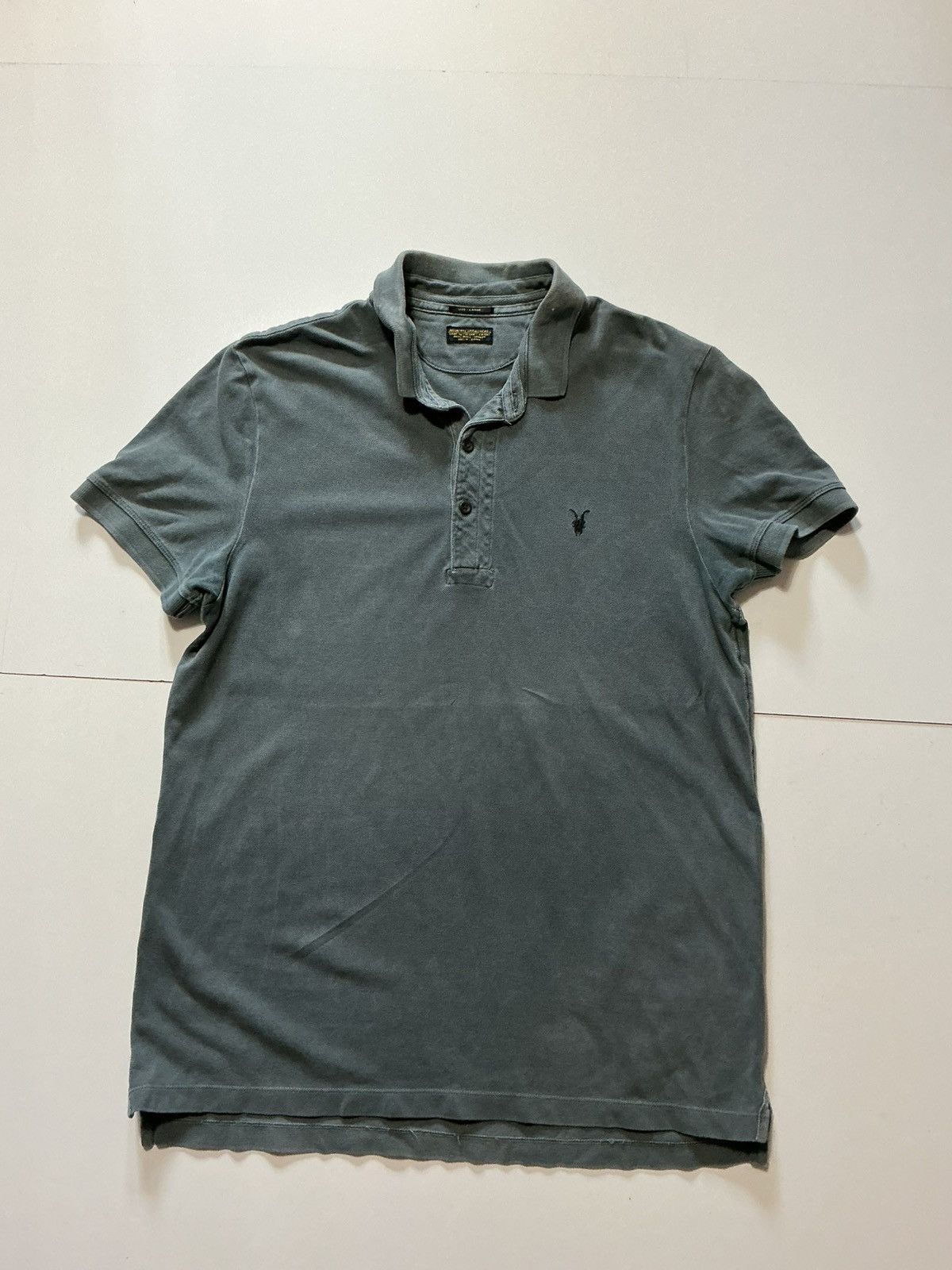 Allsaints AllSaints Spitalfields Sandringham Ram Skull S/S Polo Shirt Size US L / EU 52-54 / 3 - 2 Thumbnail