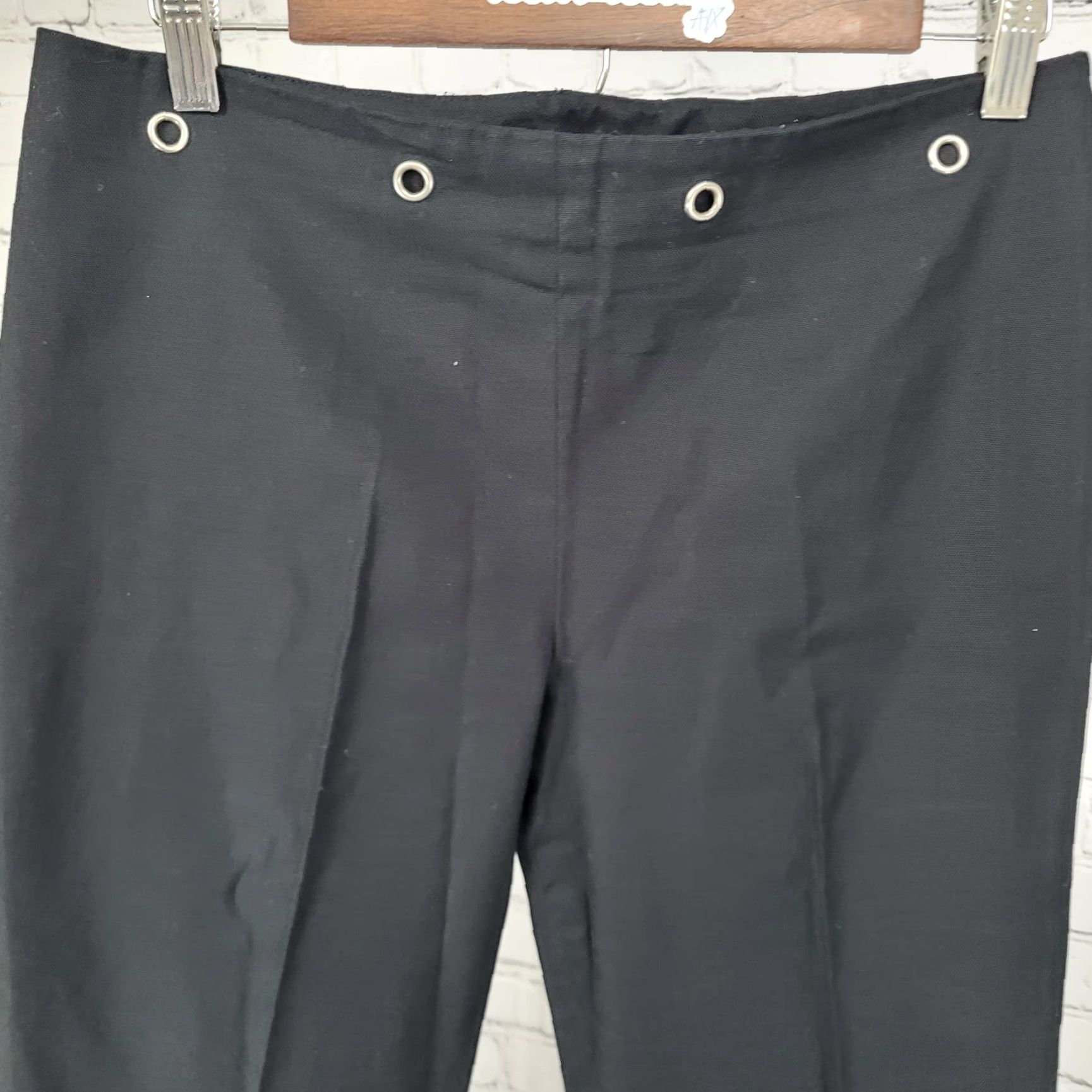 J.McLaughlin J. McLaughlin Black Cotton Cropped Pants Women Size 8 (30x25) Mid Rise Stretch Size 30" / US 8 / IT 44 - 5 Thumbnail