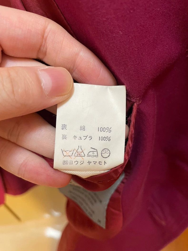 Yohji Yamamoto Yohji Yamamoto size m 90SS Burgundy Show Suit 2501-Nextarro Size 38R - 9 Thumbnail