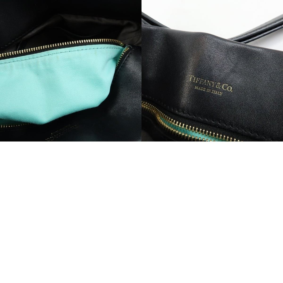 Tiffany & Co. Tiffany & Co. Logo Leather Shoulder Bag Black Size ONE SIZE - 8 Thumbnail