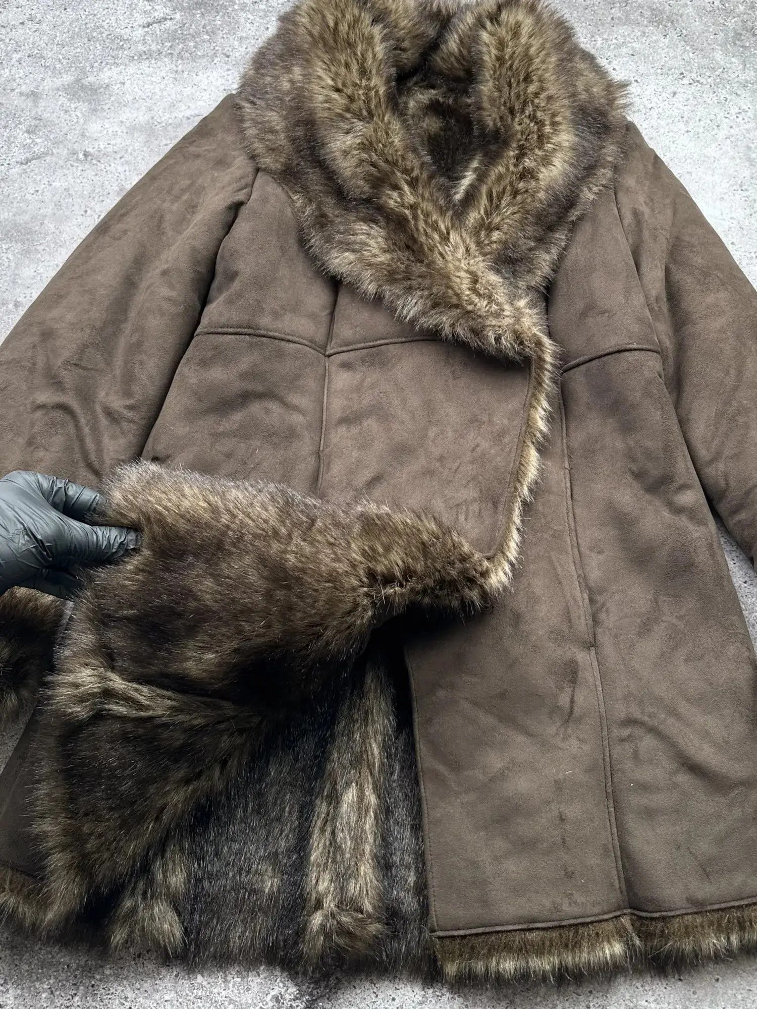 Japanese Brand Vintage Faux Fur Coat C21(V124) Size M / US 6-8 / IT 42-44 - 4 Thumbnail