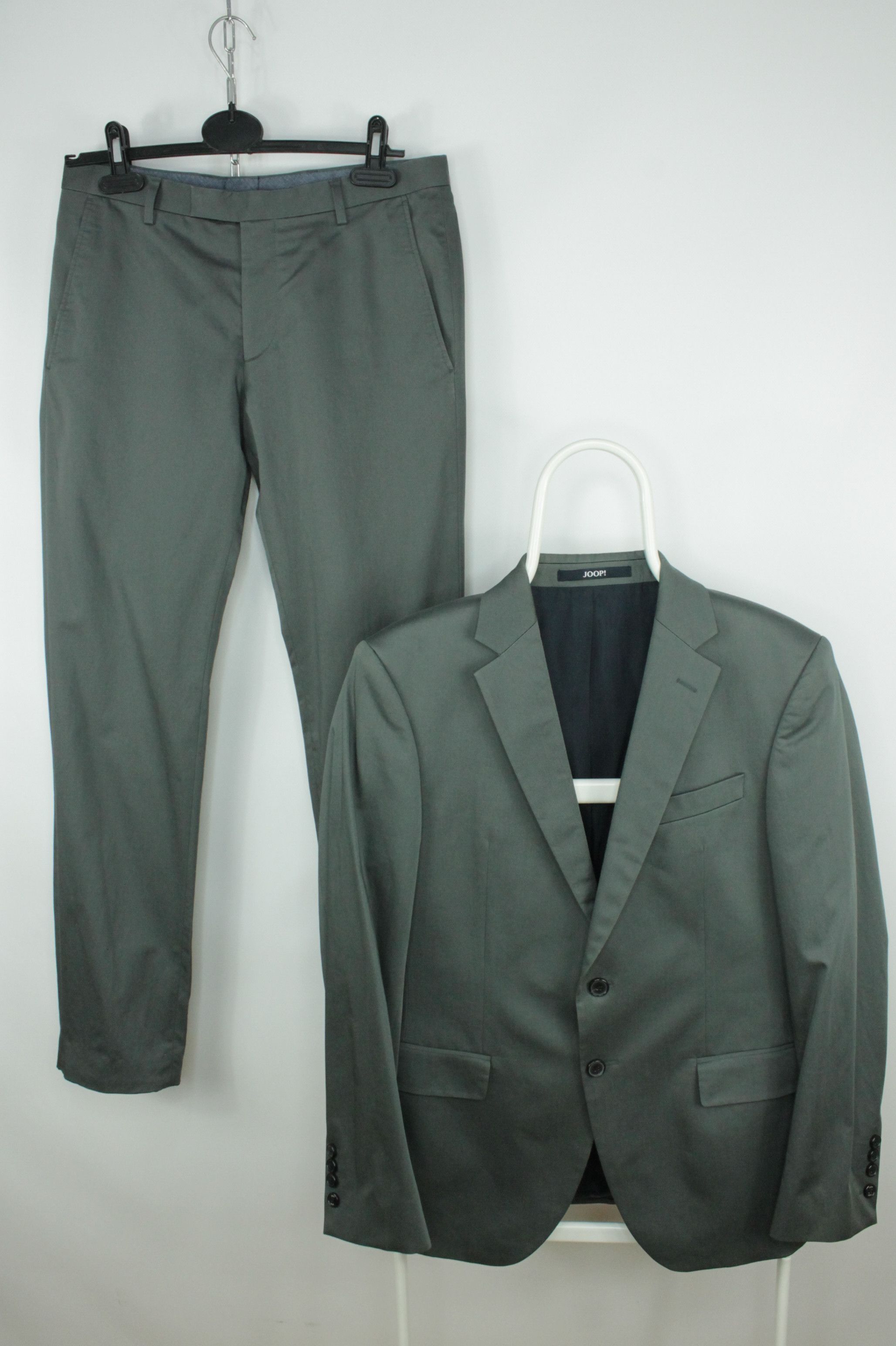 Joop! JOOP! Slim-Fit Gray Stretch Cotton Formal Pants Suit Size 34R - 1 Thumbnail