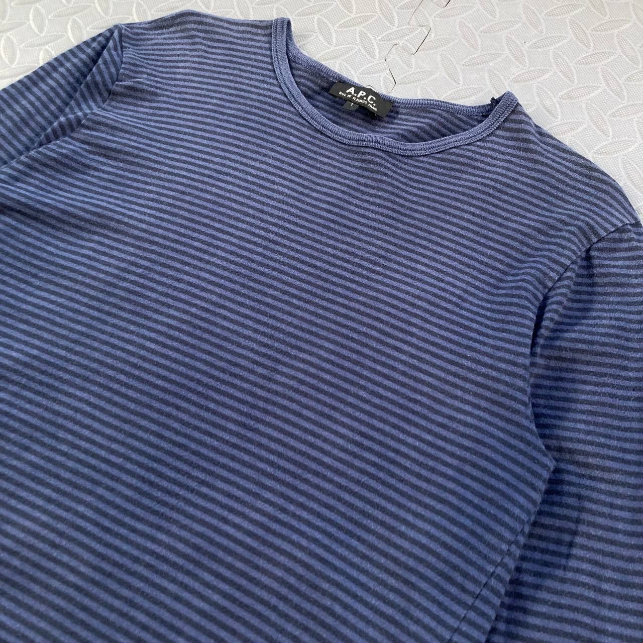 A.P.C. Striped Slim Sweatshirt Size US S / EU 44-46 / 1 - 4 Thumbnail