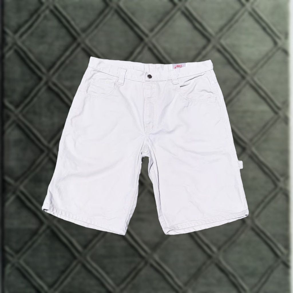 Nike VINTAGE Nike Cargo Shorts Men 38 Beige 90s Embroidered RARE Air Uptempo Y2K Style Size US 38 / EU 54 - 1 Thumbnail