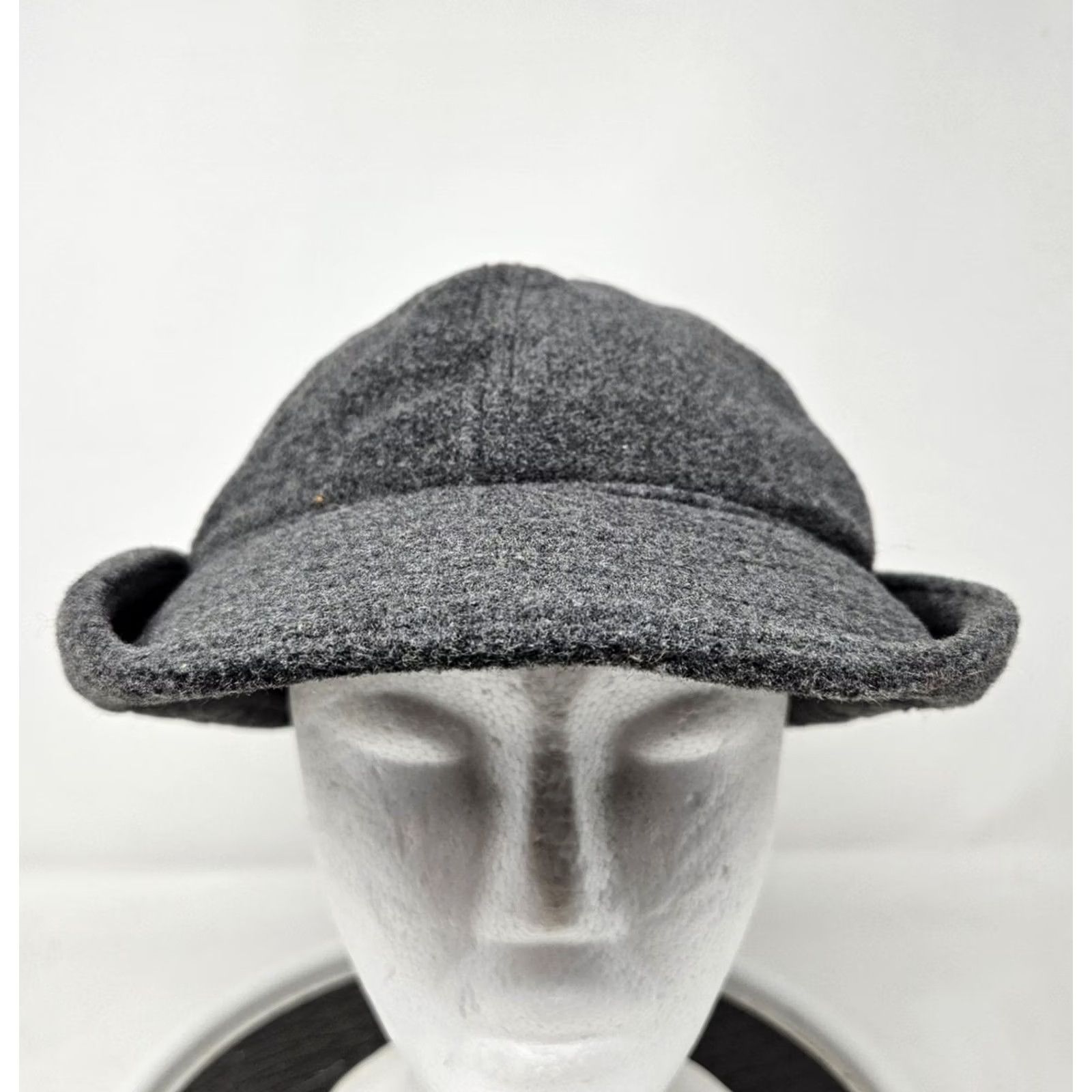 Vintage L.L. Bean Hat Trapper XS? No — but XL Gray Wool Thinsulate Ear Flap Lined Men Size ONE SIZE - 2 Thumbnail