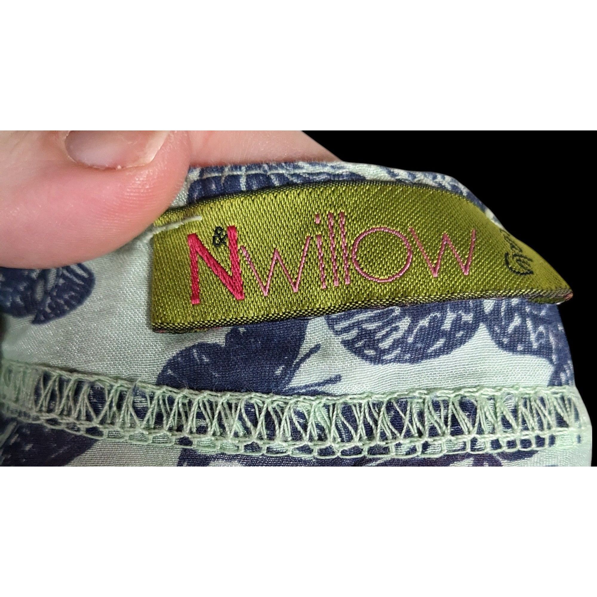Other N & Willow Italy Bohemian Butterfly Blue And Green Top Size M / US 6-8 / IT 42-44 - 4 Thumbnail