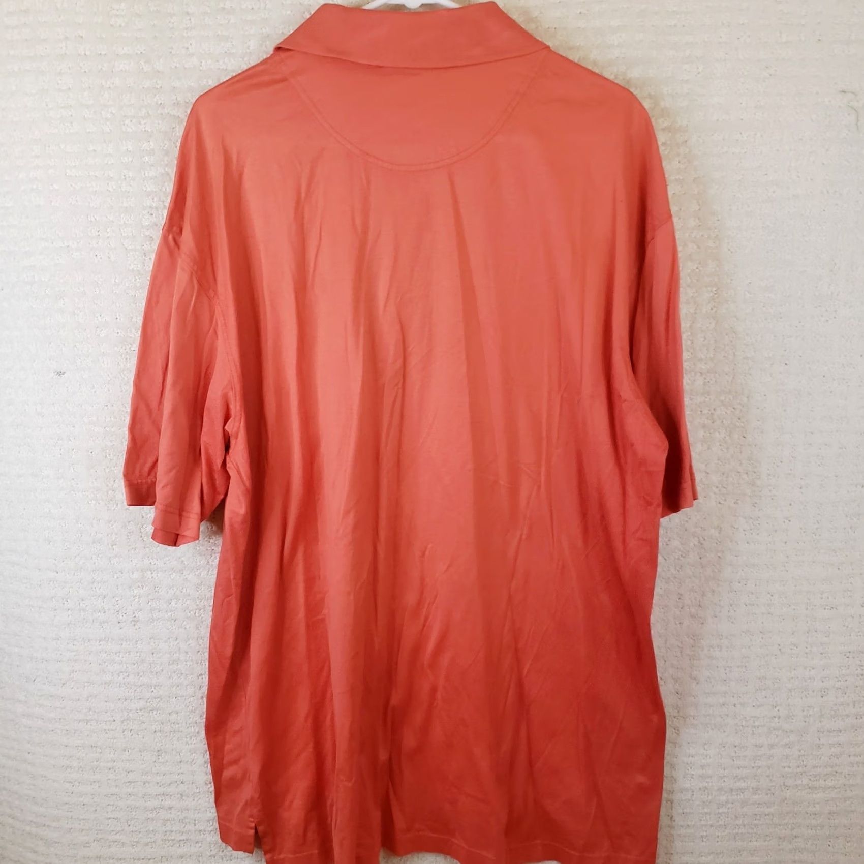 Vintage Divots Polo Shirt Orange Fripp Island Logo Golf 2XL Embroidered Cotton Shirt Mens Slim? Size US XXL / EU 58 / 5 - 6 Thumbnail
