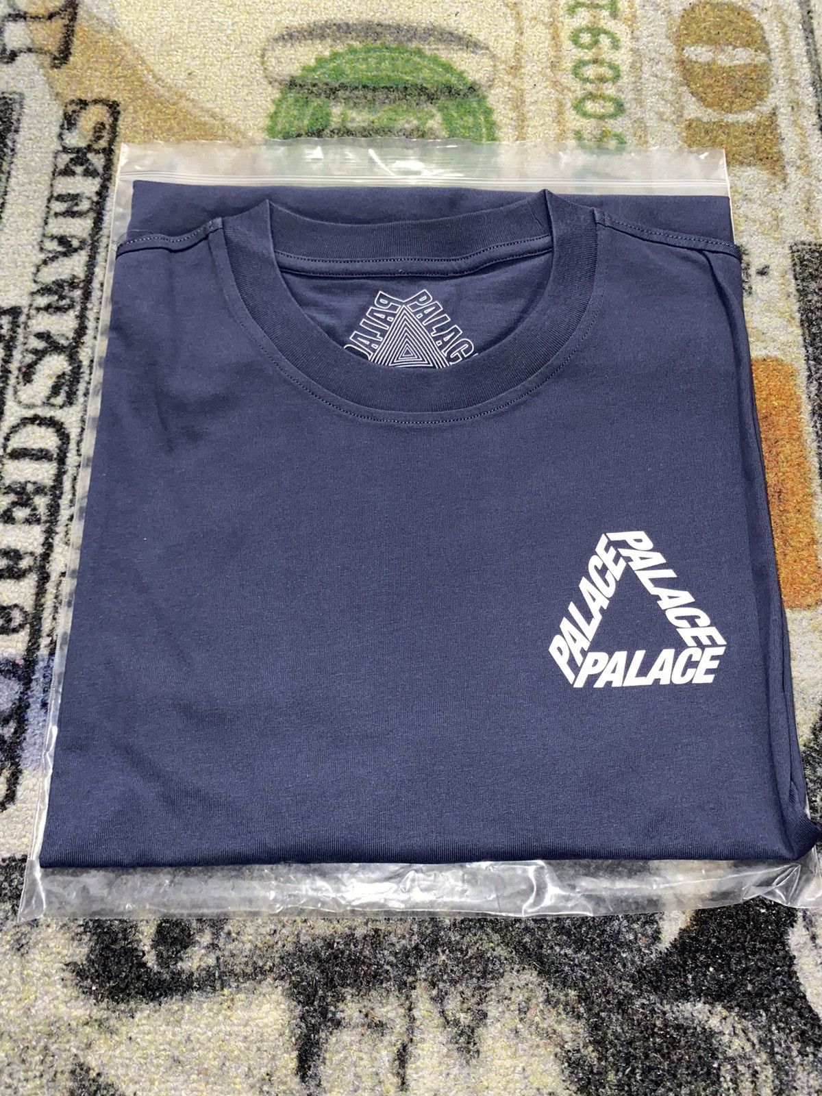 image of Palace Baked P-3 T-Shirt in Navy, Men's (Size 2XL)