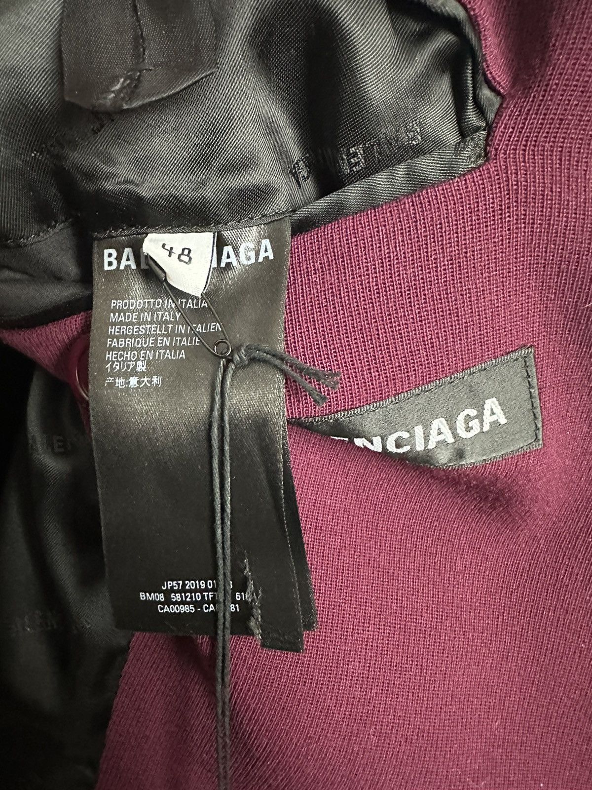 Balenciaga SS19 80s Shoulder Wool Coat Size US M / EU 48-50 / 2 - 9 Thumbnail
