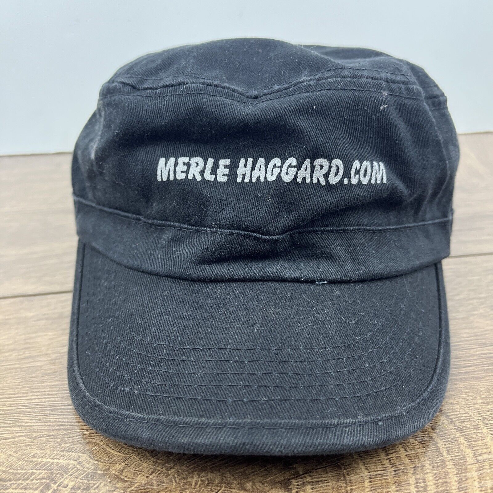 Other Merle Haggard Hat Black Hat Adjustable Adult Size Hat Black Size ONE SIZE - 5 Thumbnail