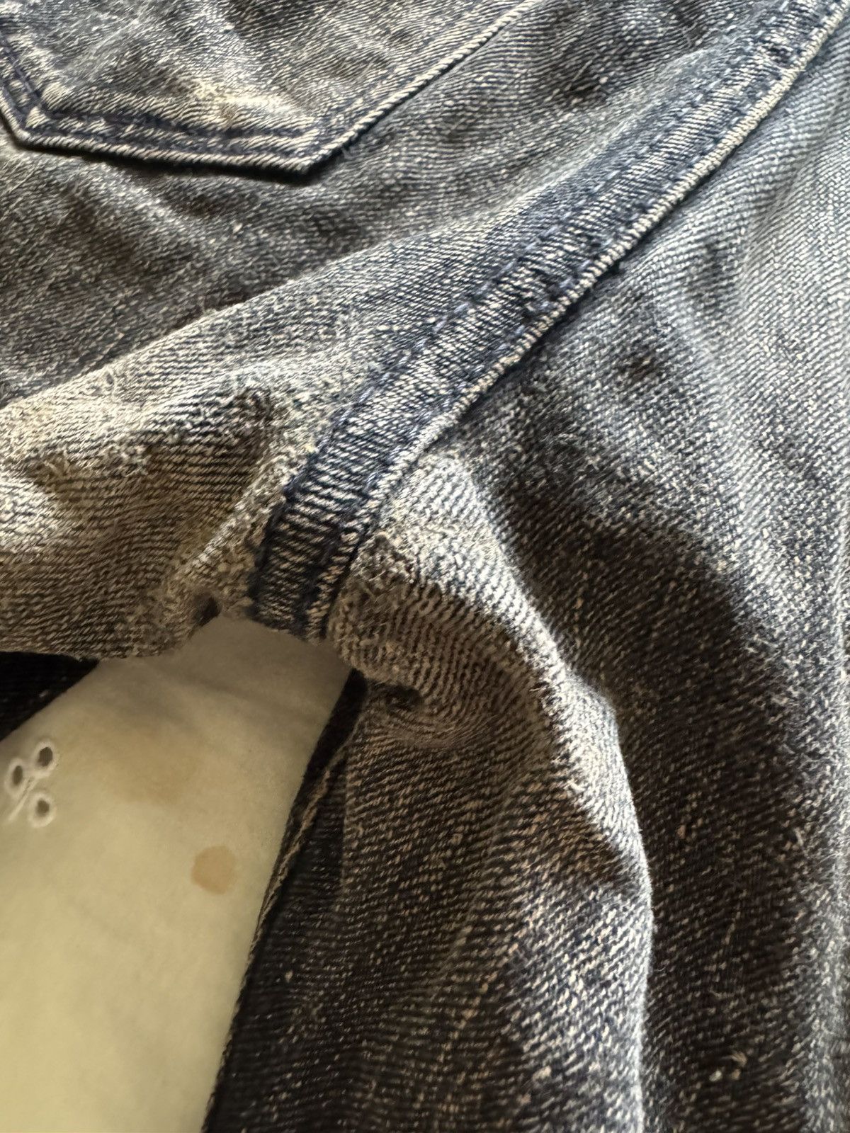 Pure Blue Japan PURE BLUE JAPAN TEA-CORE DYED BLACK DENIM TCD-003-BK - SZ 32 Size US 32 / EU 48 - 8 Thumbnail
