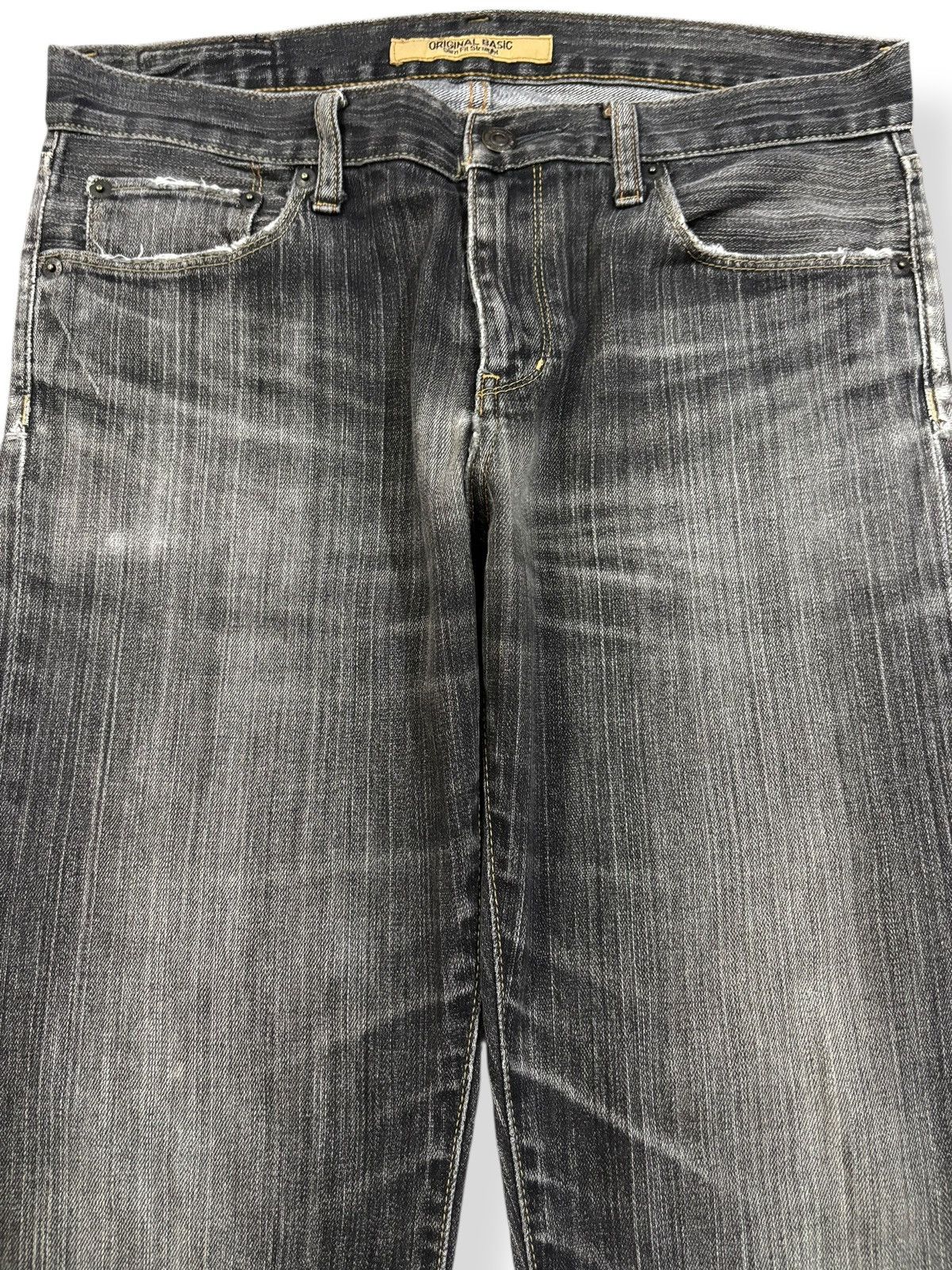 Undercover × Uniqlo Vintage Uniqlo S001 Faded Washed Slim Straight Jeans Size US 32 / EU 48 - 3 Thumbnail