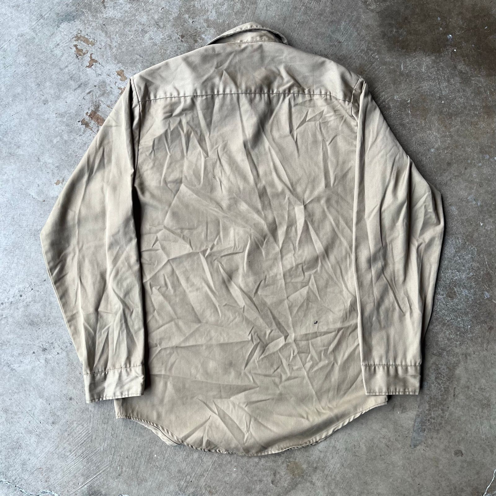 Vintage VINTAGE KOREAN WAR BEIGE MEDIUM BUTTON UP SHIRT Size US M / EU 48-50 / 2 - 4 Thumbnail