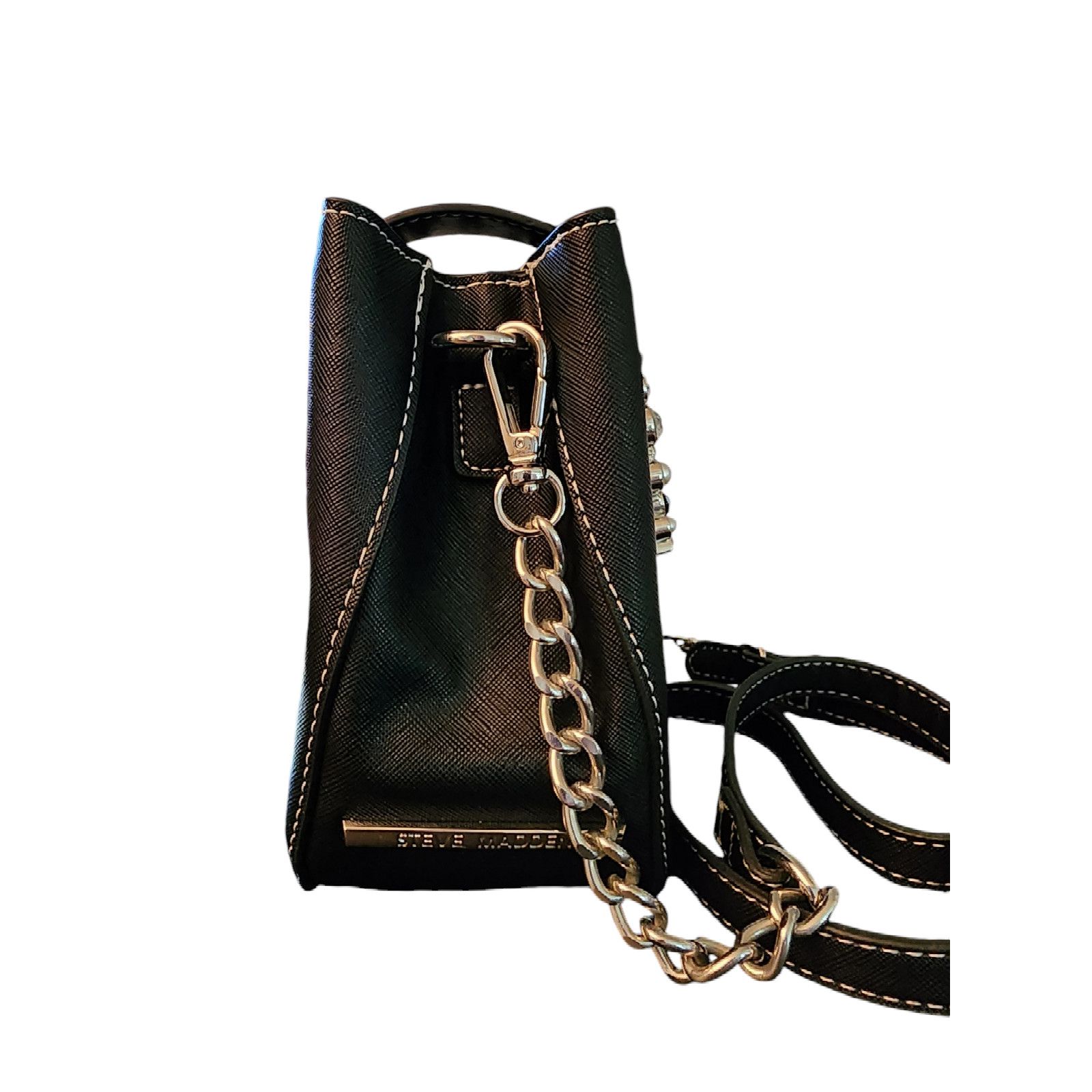 Steve Madden Rare find Steve Madden jeweled faux-leather Mini crossbody Size ONE SIZE - 7 Thumbnail