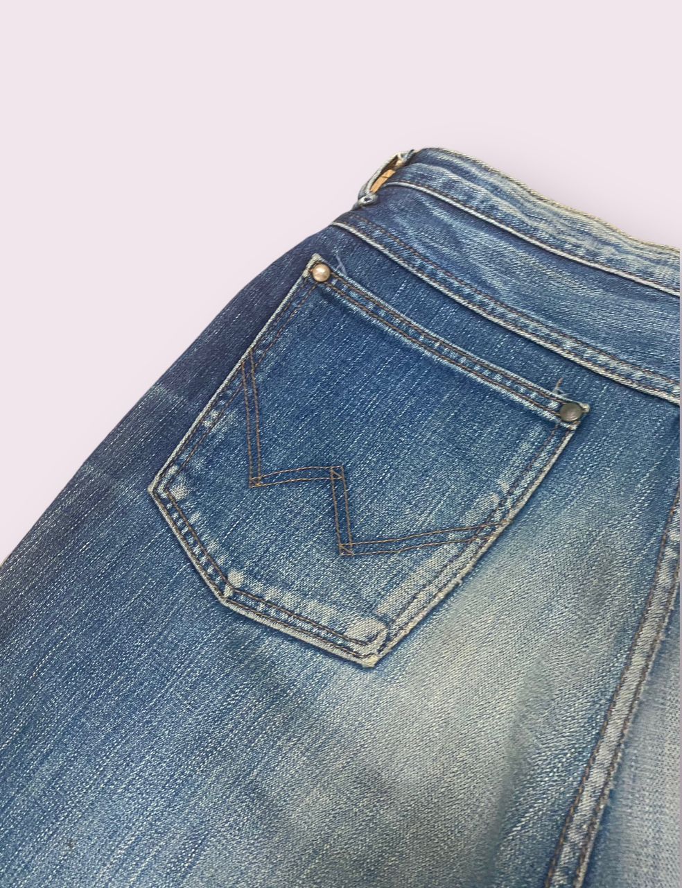 If Six Was Nine 💥FLARE💥VINTAGE WRANGLER WESTERN SYLE DENIM Size 30" / US 8 / IT 44 - 6 Thumbnail