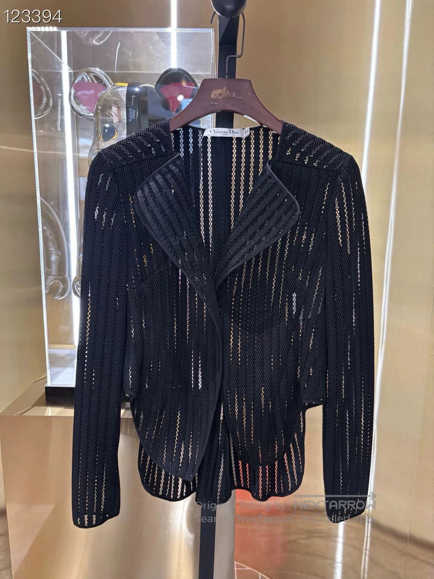 Dior Dior Black Cutout Mesh Blazer. Size S / US 4 / IT 40 - 2 Thumbnail