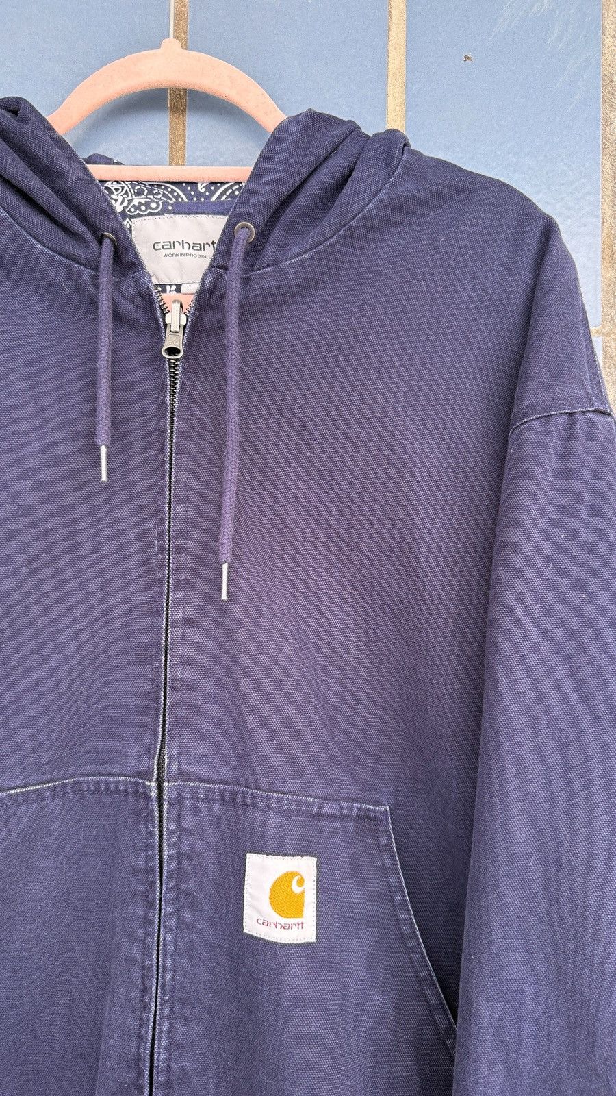 Carhartt Carhartt blue reversible OG Bandana Active hooded Jacket Size US L / EU 52-54 / 3 - 2 Thumbnail