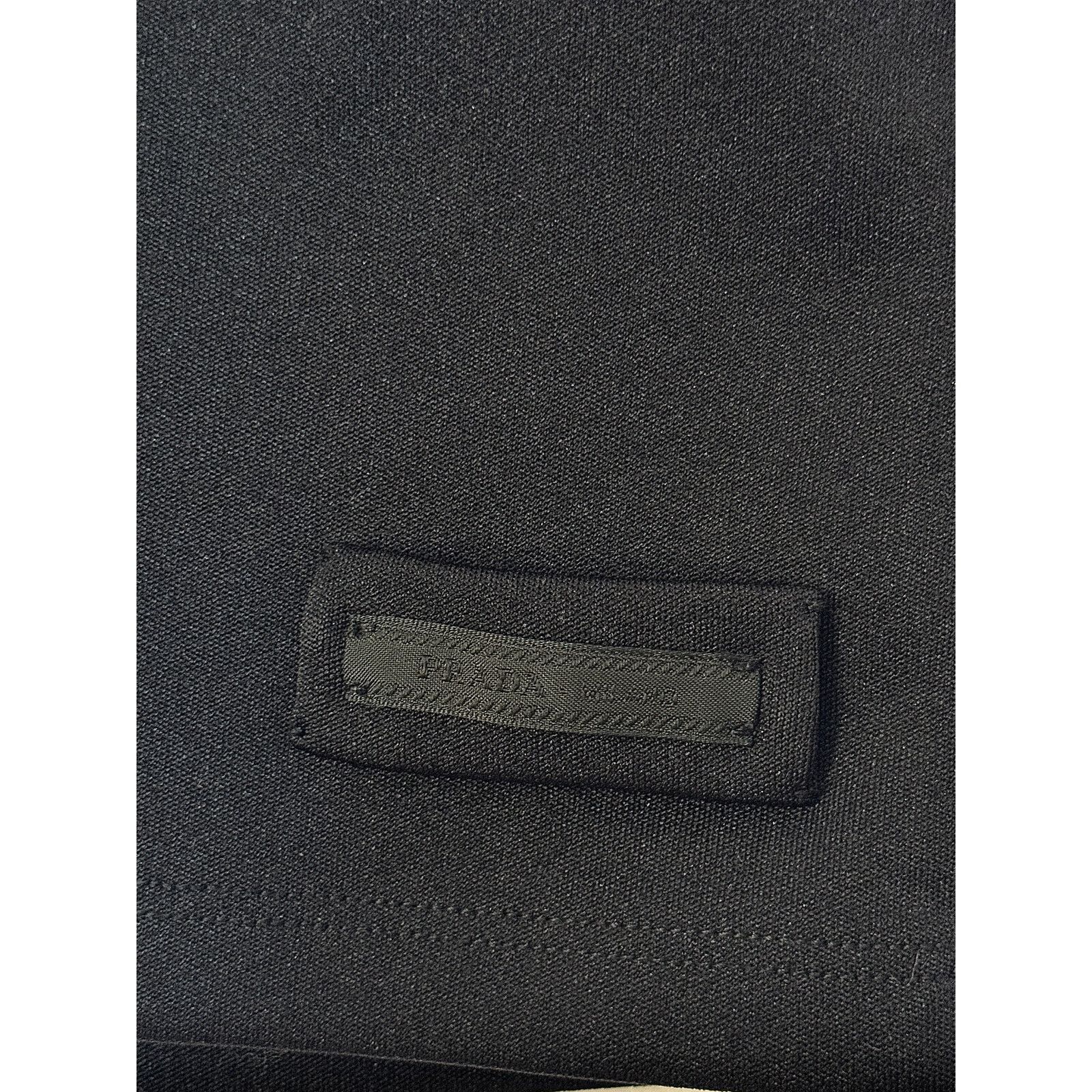 Prada Prada Black Silk Embroidered-Logo Polo Shirt Size S / US 4 / IT 40 - 3 Thumbnail