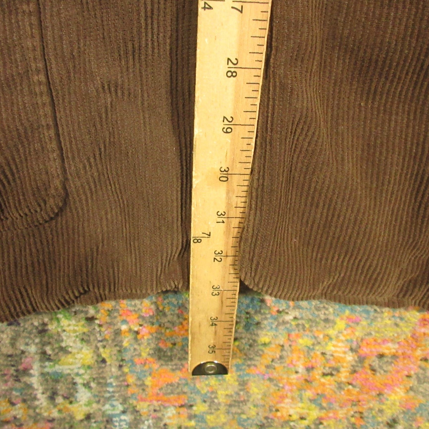 The Territory Ahead Territory Ahead Blazer Corduroy Mens XL Brown Silk Cotton 3 Button Sport Coat Size 46R - 7 Thumbnail