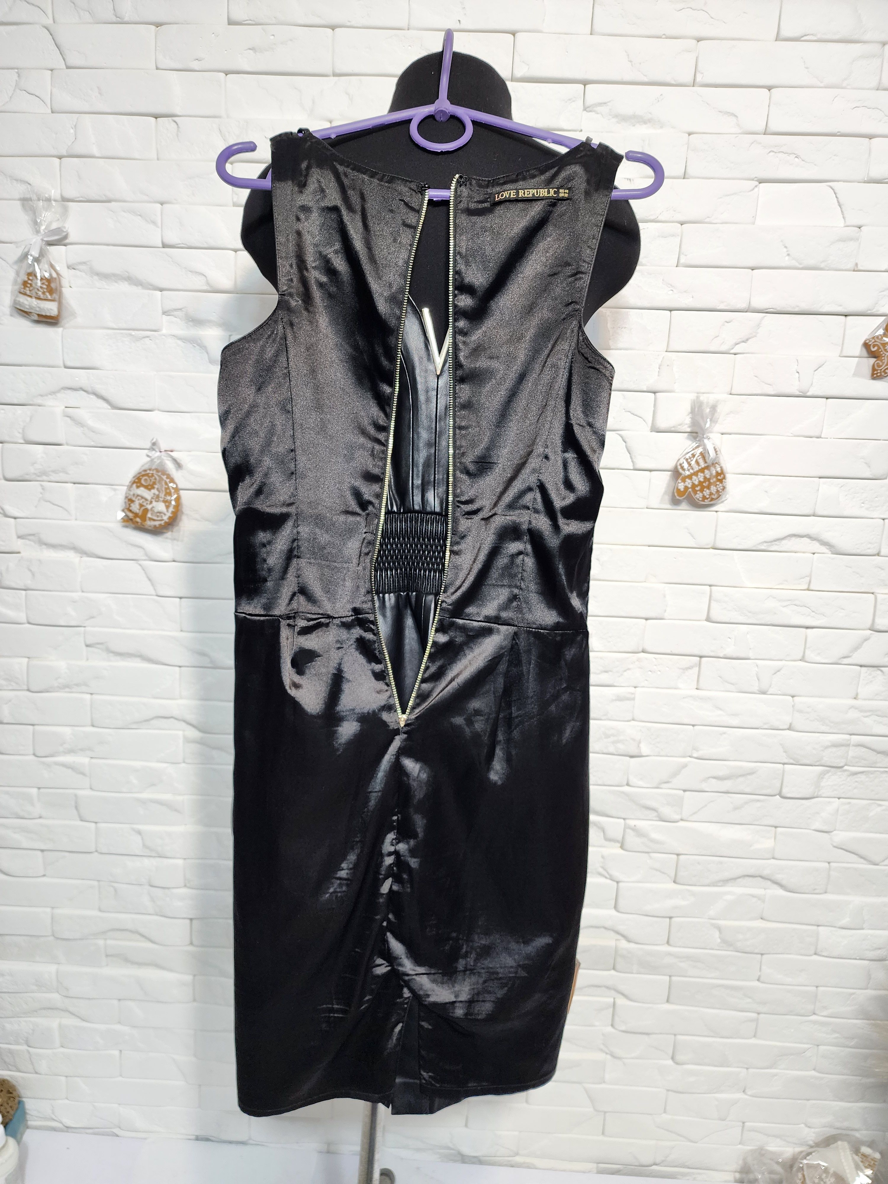 Other Black Faux Leather Dress: Metal Detail, Polyester Lined Size S / US 4 / IT 40 - 7 Thumbnail