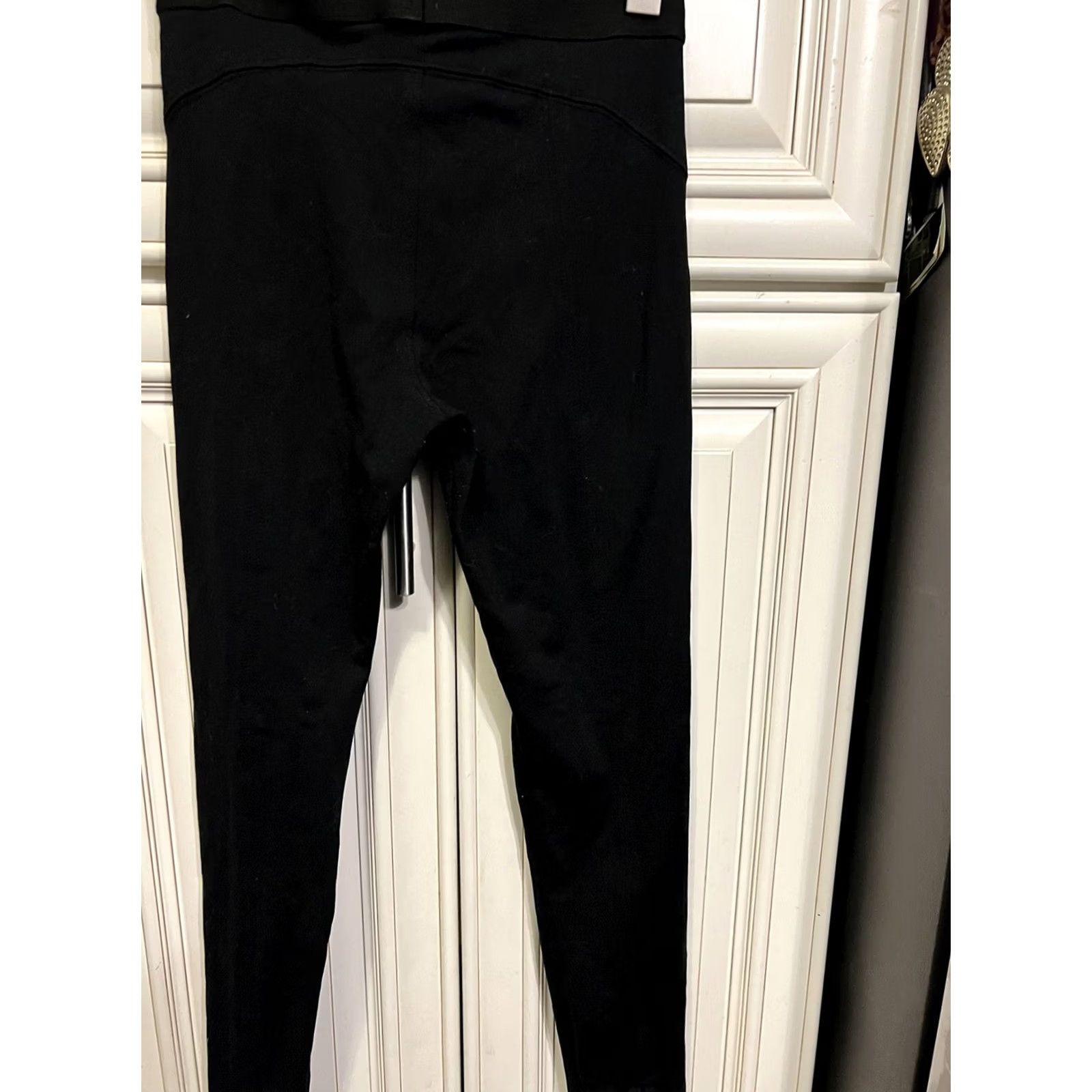 Vintage David Lerner Split Knee Ankle Leggings S Black Womens Jegging Size 28" / US 6 / IT 42 - 6 Thumbnail