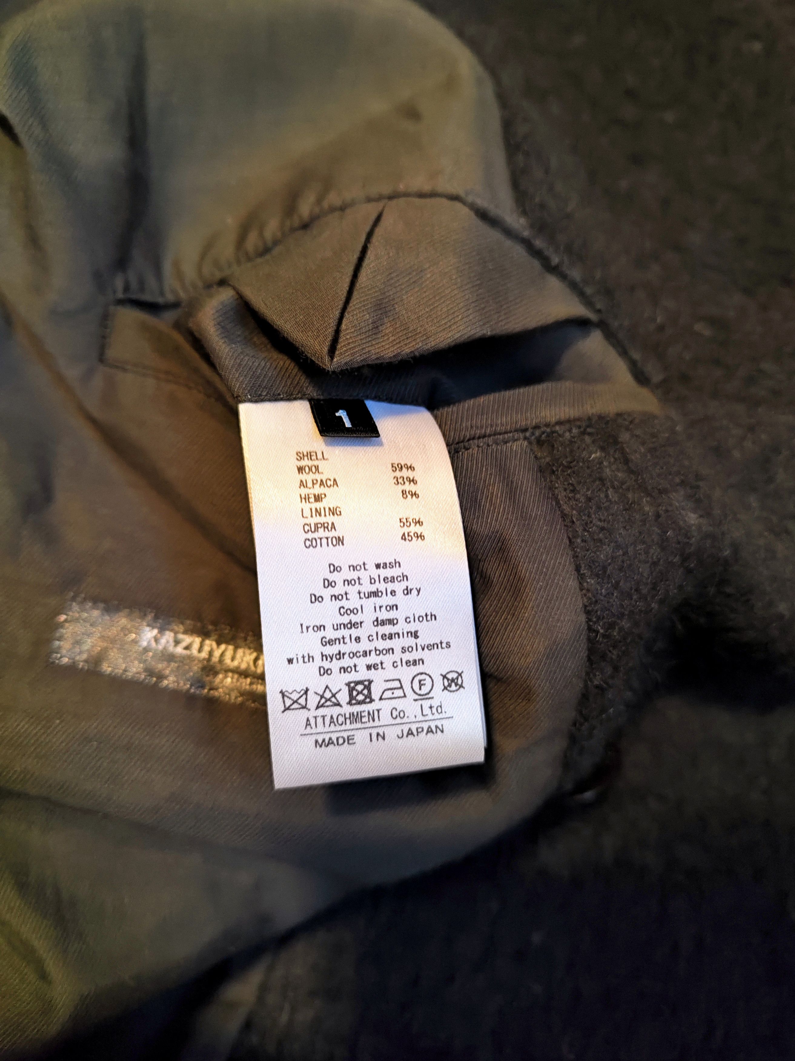 Kazuyuki Kumagai Attachment Wide wool/alpaca coat.Like Elena Dawson or Layer-0 Size US XXL / EU 58 / 5 - 9 Thumbnail